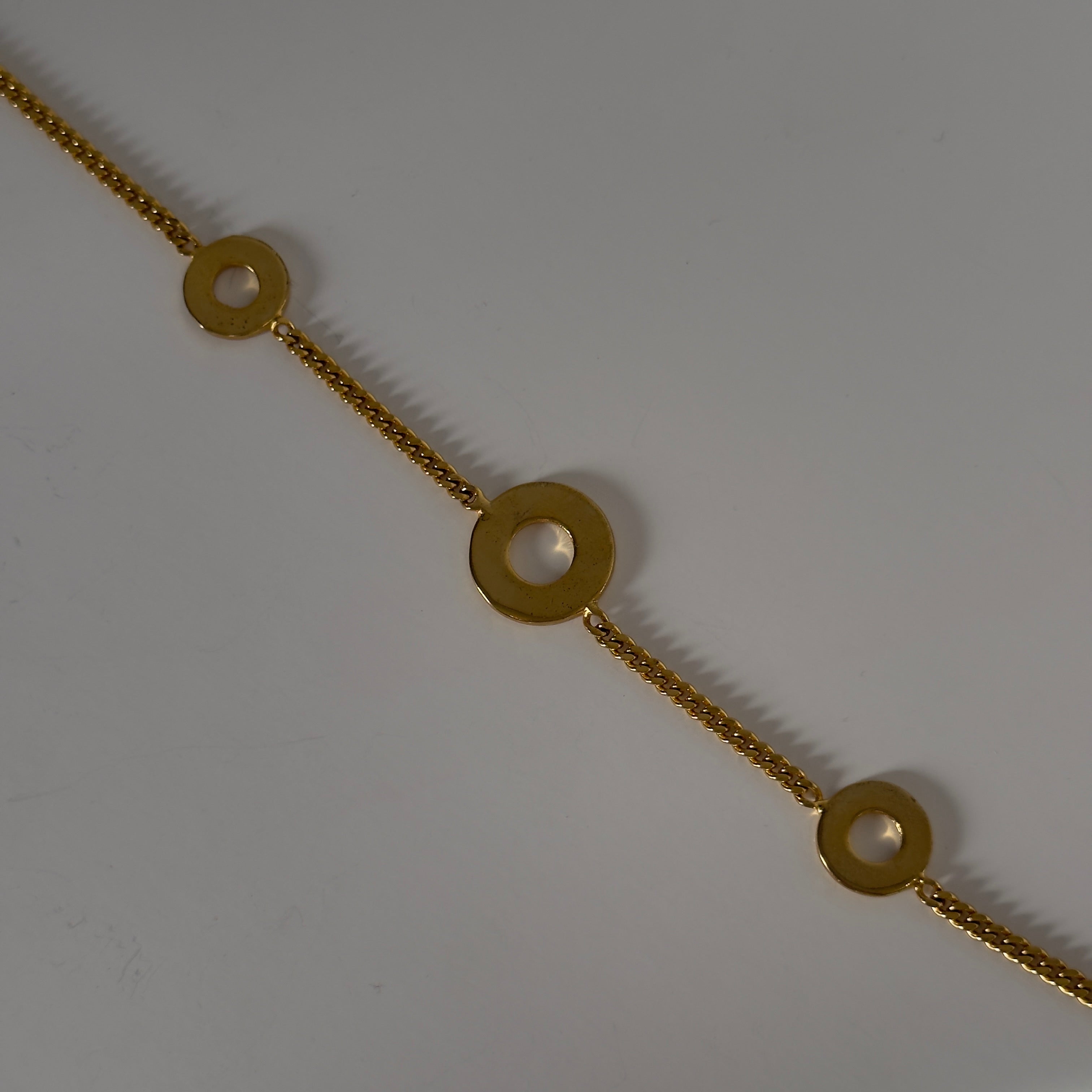 Rare Celine Gold-Tone Disk Choker - Queen May