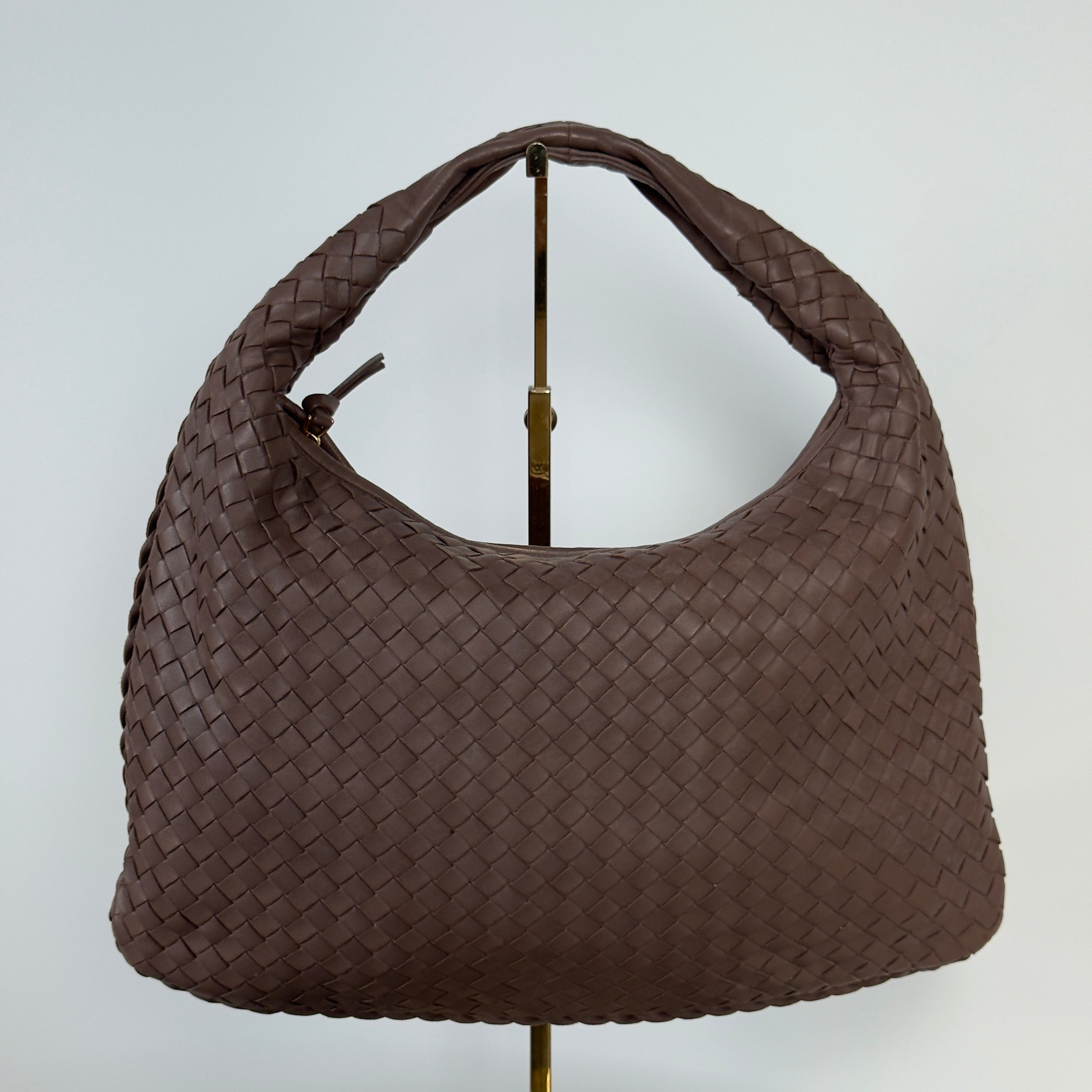 Bottega Veneta Intrecciato Hobo Brown - Queen May