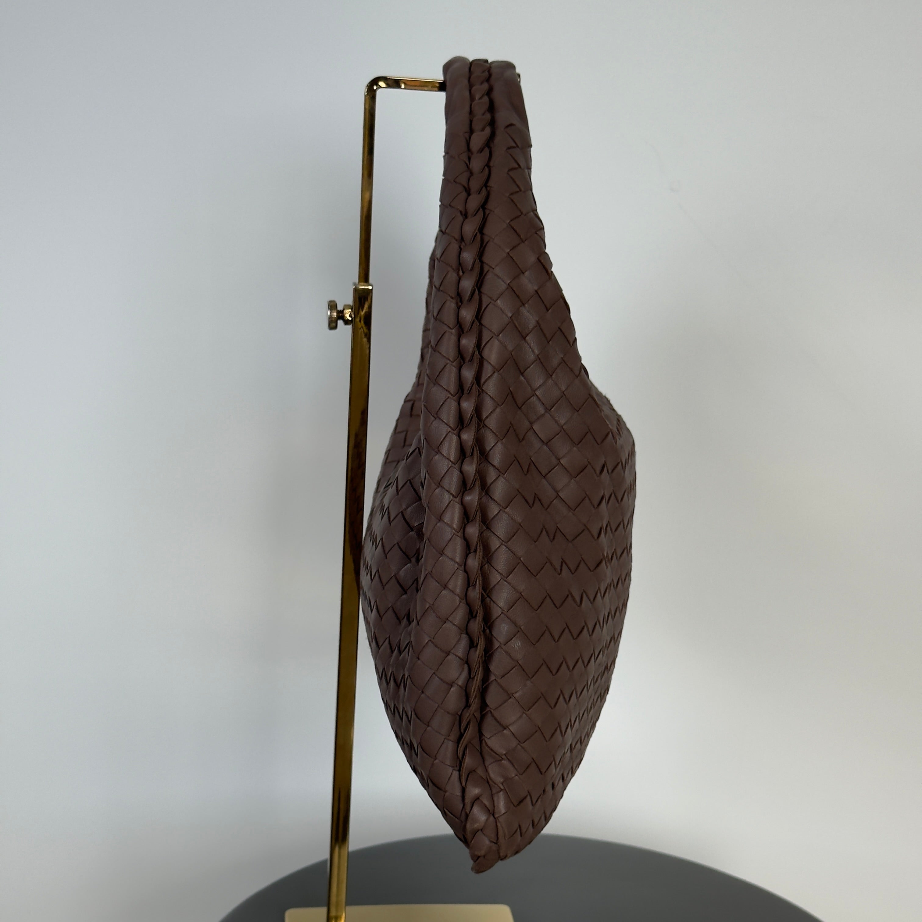 Bottega Veneta Intrecciato Hobo Brown - Queen May