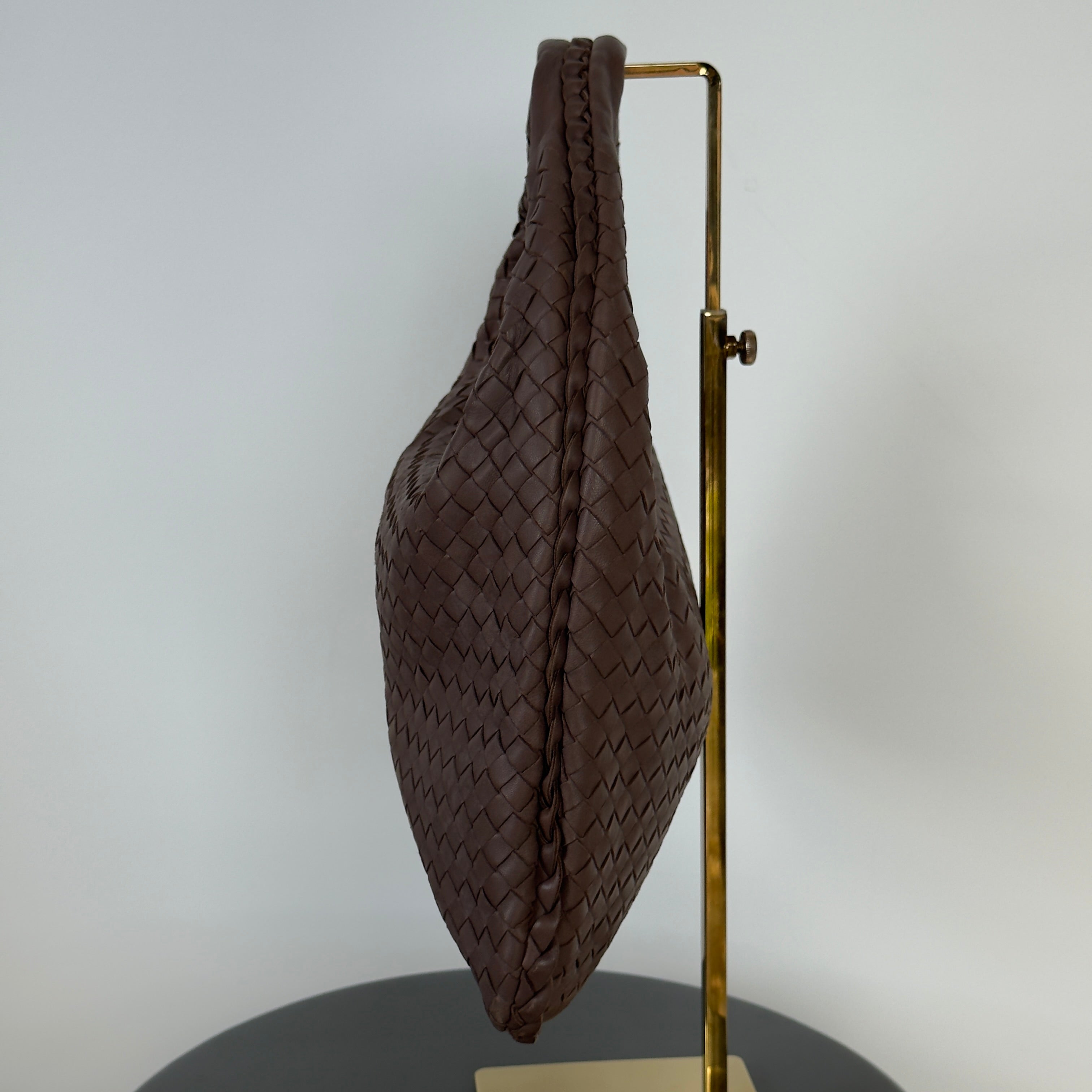 Bottega Veneta Intrecciato Hobo Brown - Queen May