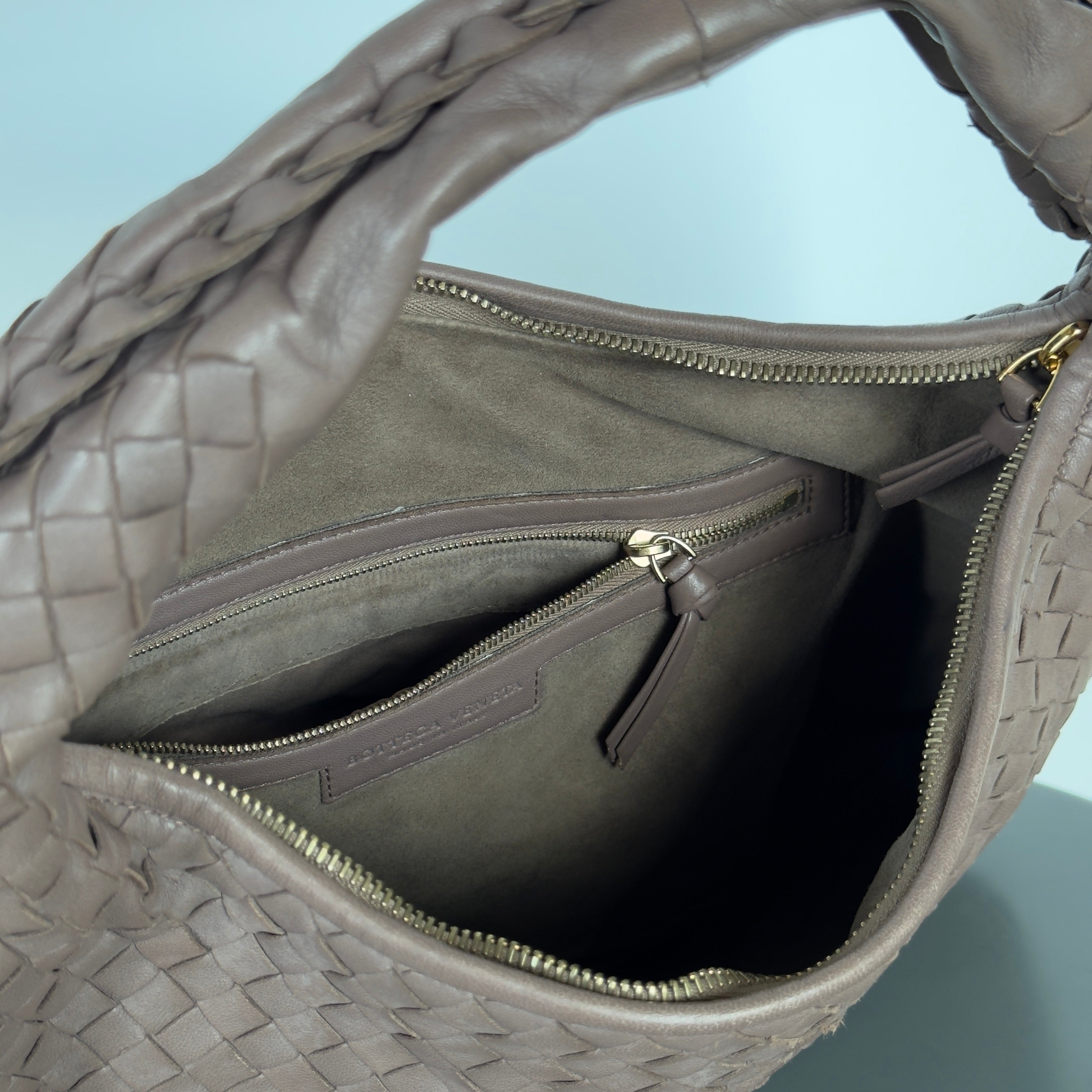 Bottega Veneta Intrecciato Hobo Brown - Queen May