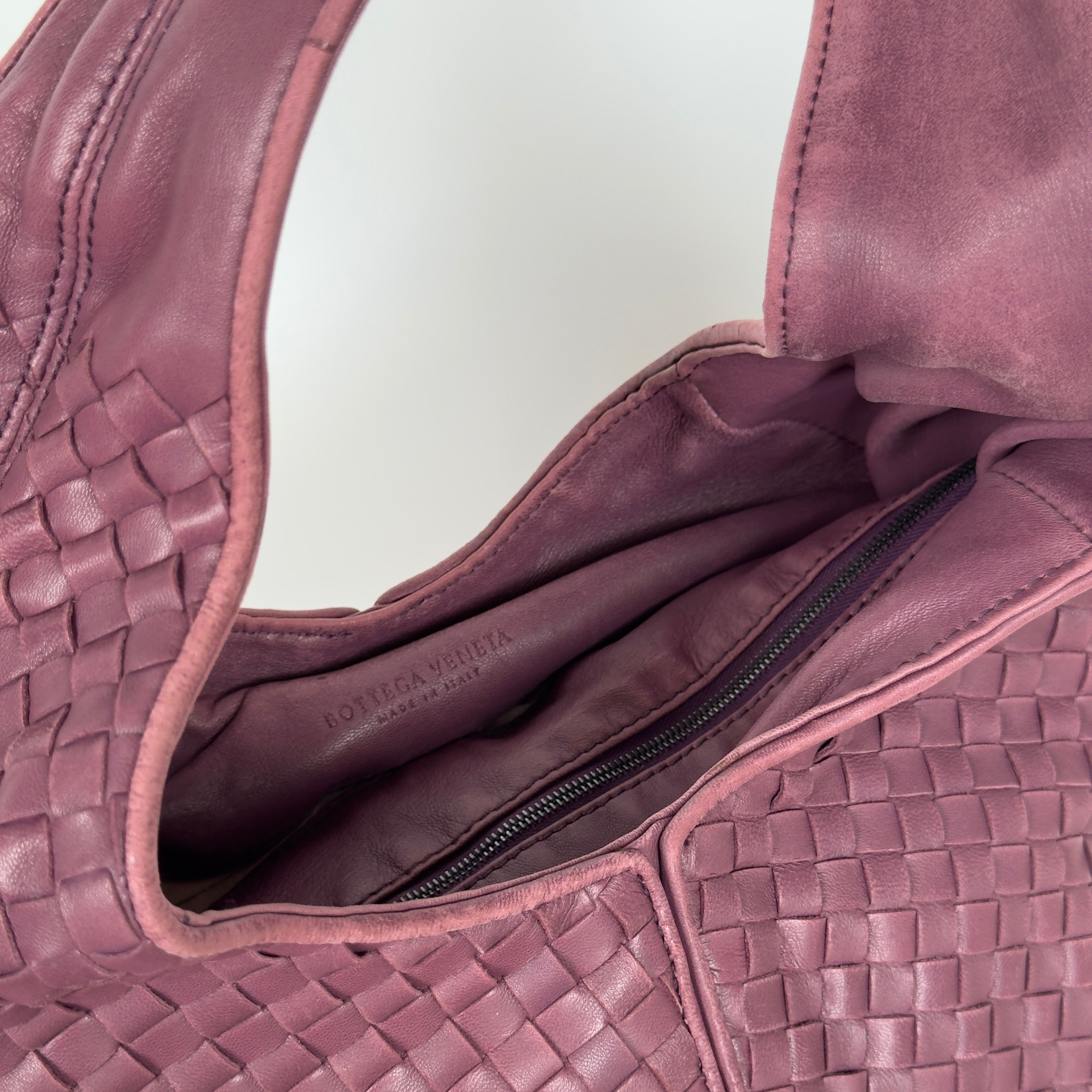 Bottega Veneta Intrecciato Hobo Maroon - Queen May