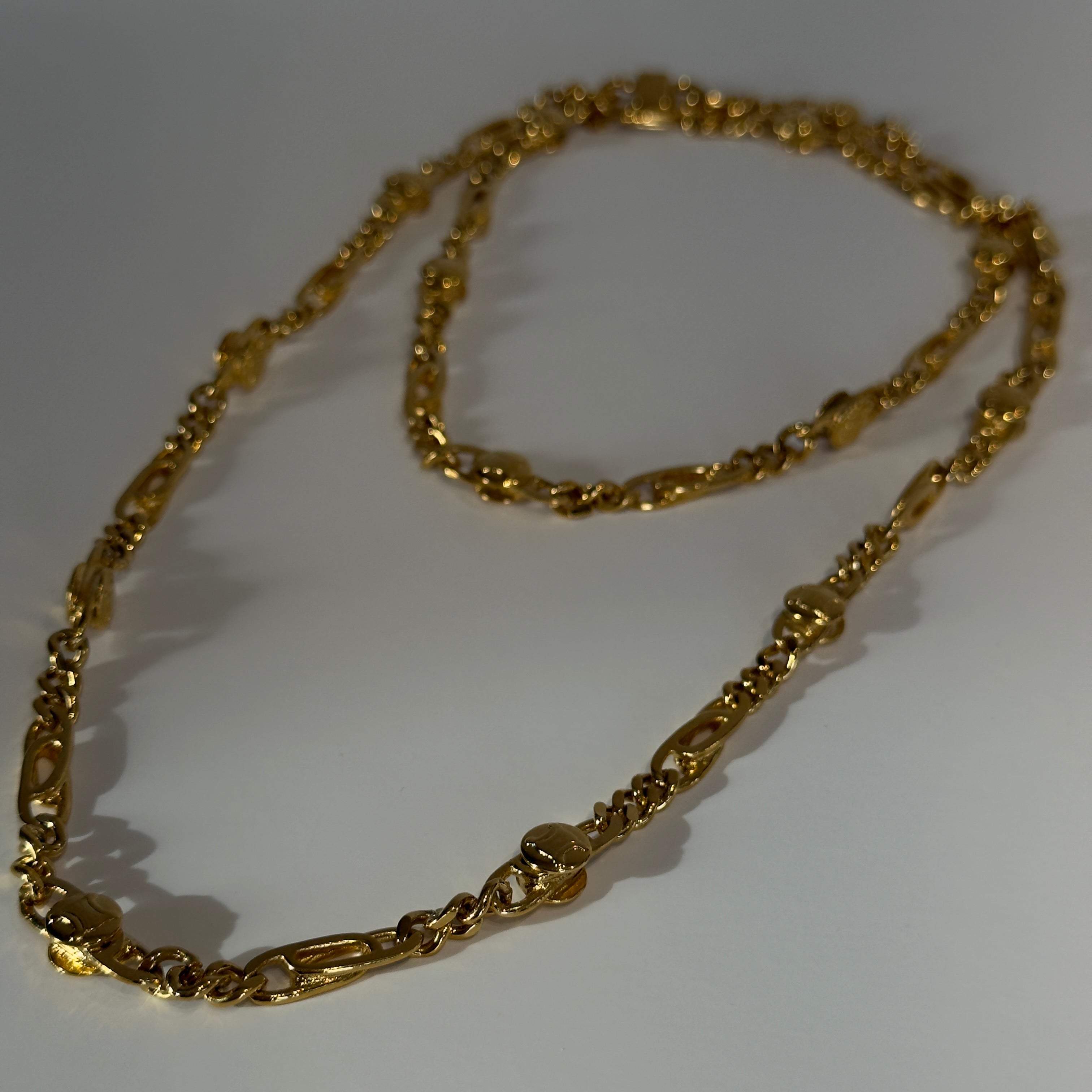 Celine Triomphe Gold-Tone Chain Necklace - Queen May