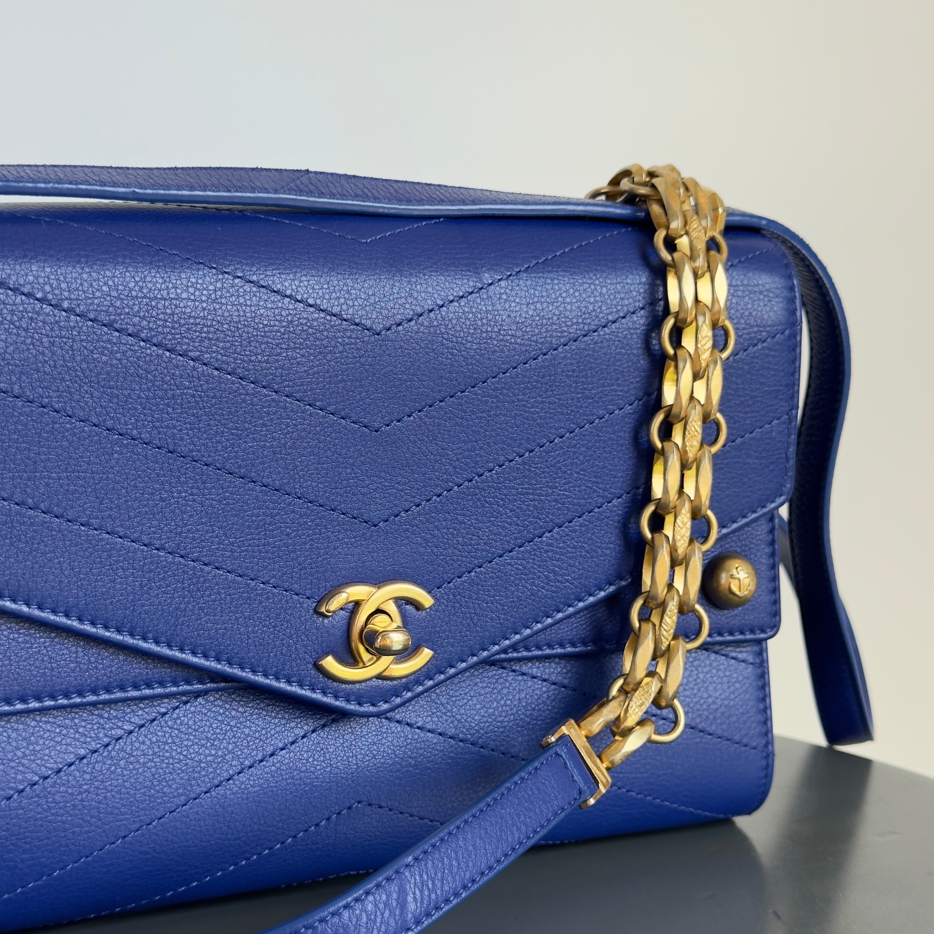 Chanel Blue Casual Trip Handbag - Queen May