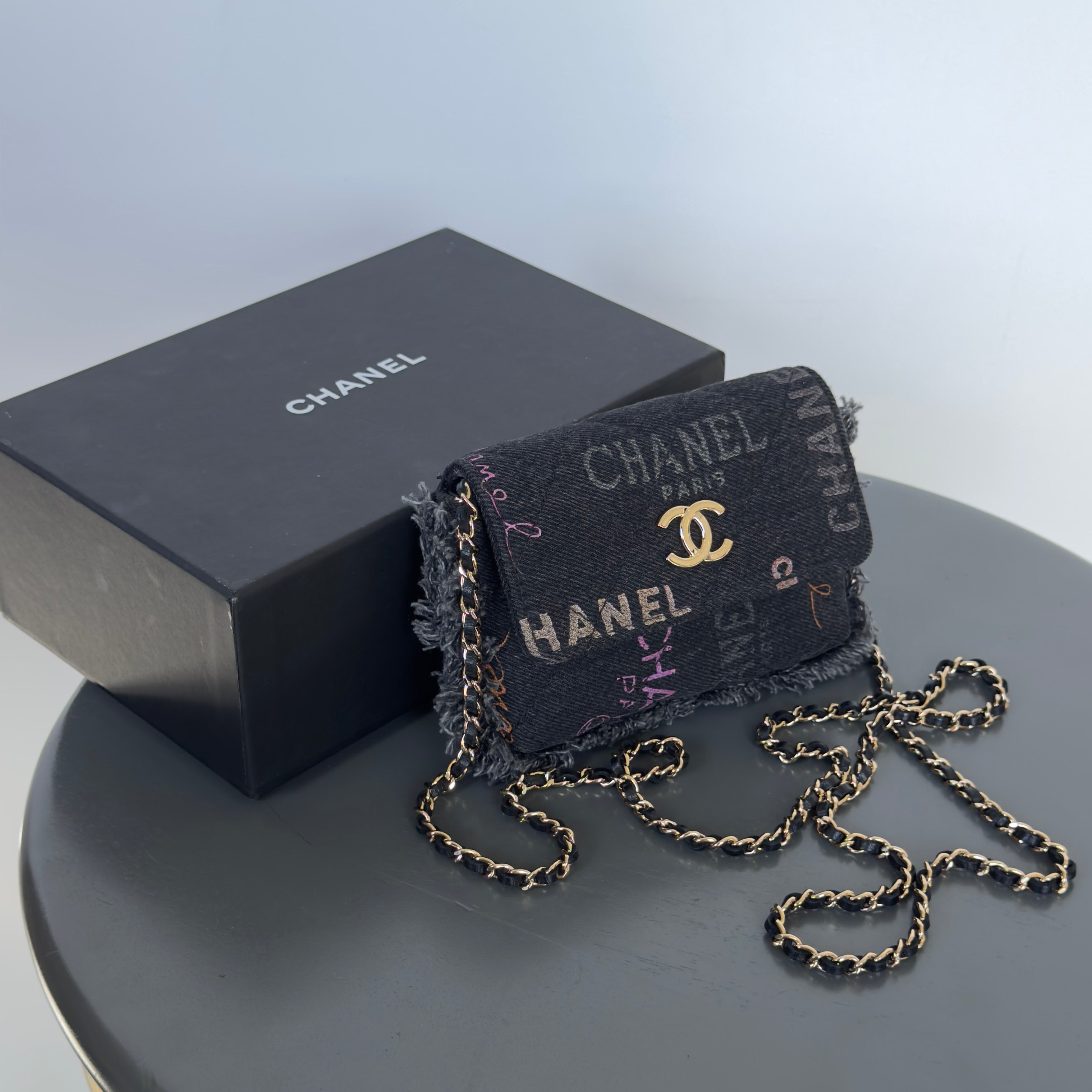 Chanel SS 22P Mini Mood Printed Crossbody Bag - Queen May