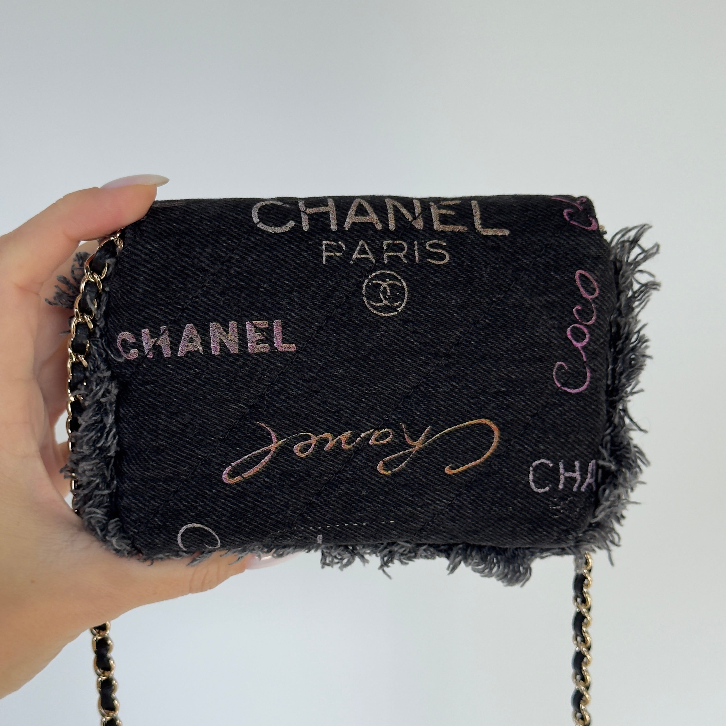 Chanel SS 22P Mini Mood Printed Crossbody Bag - Queen May
