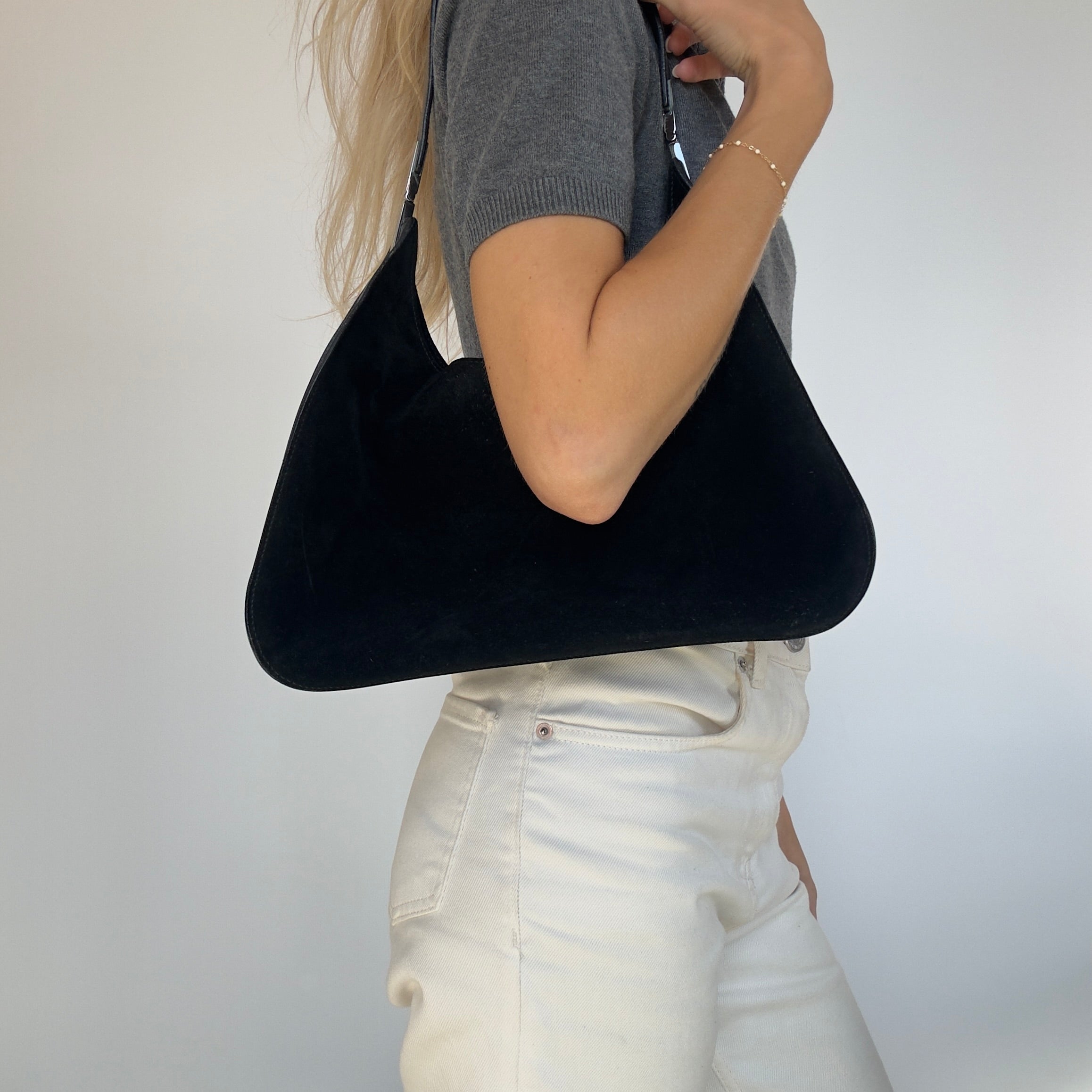 Gucci Black Suede Hobo - Queen May