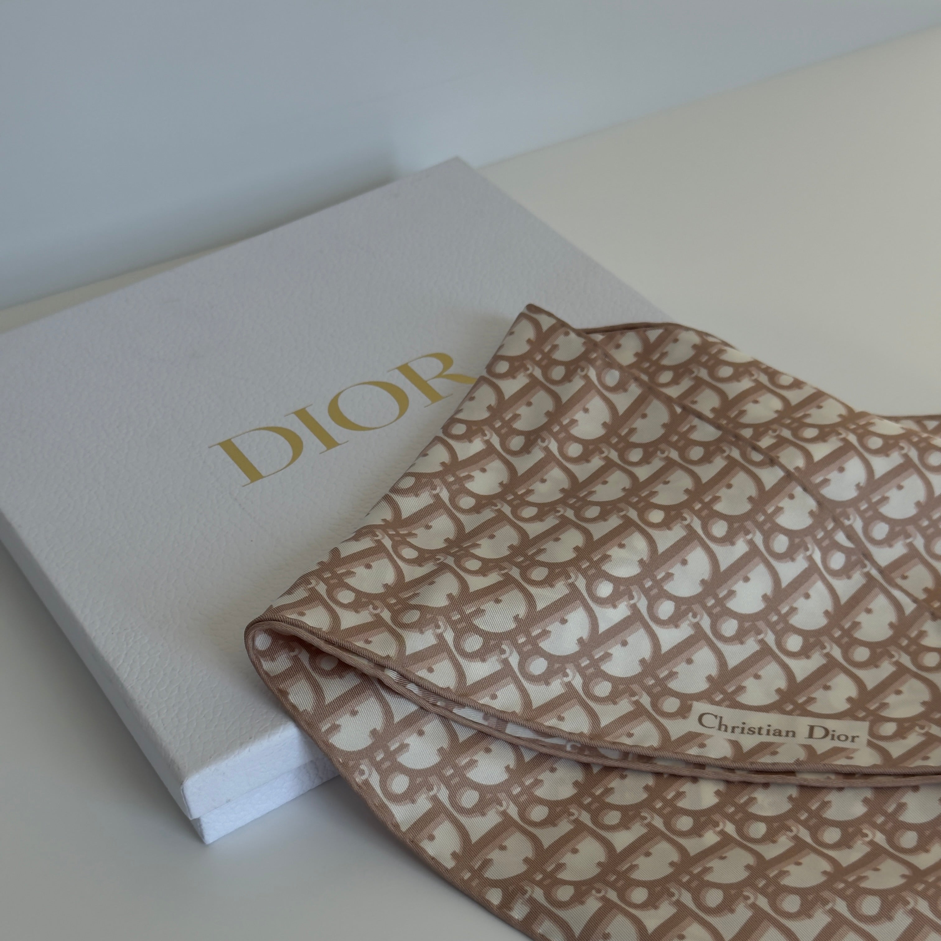 Christian Dior Oblique Silk Scarf Diamond Rose - Queen May