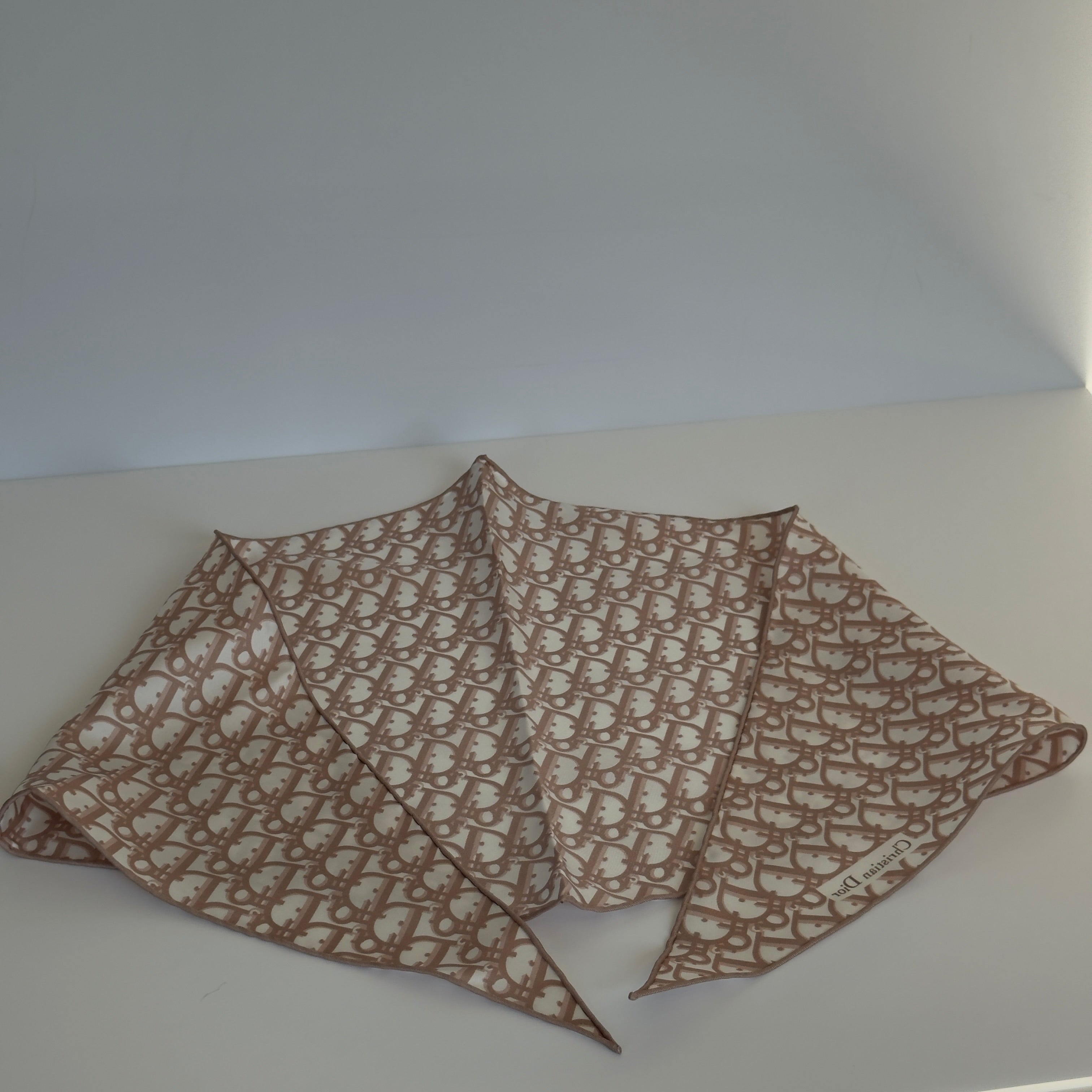 Christian Dior Oblique Silk Scarf Diamond Rose - Queen May