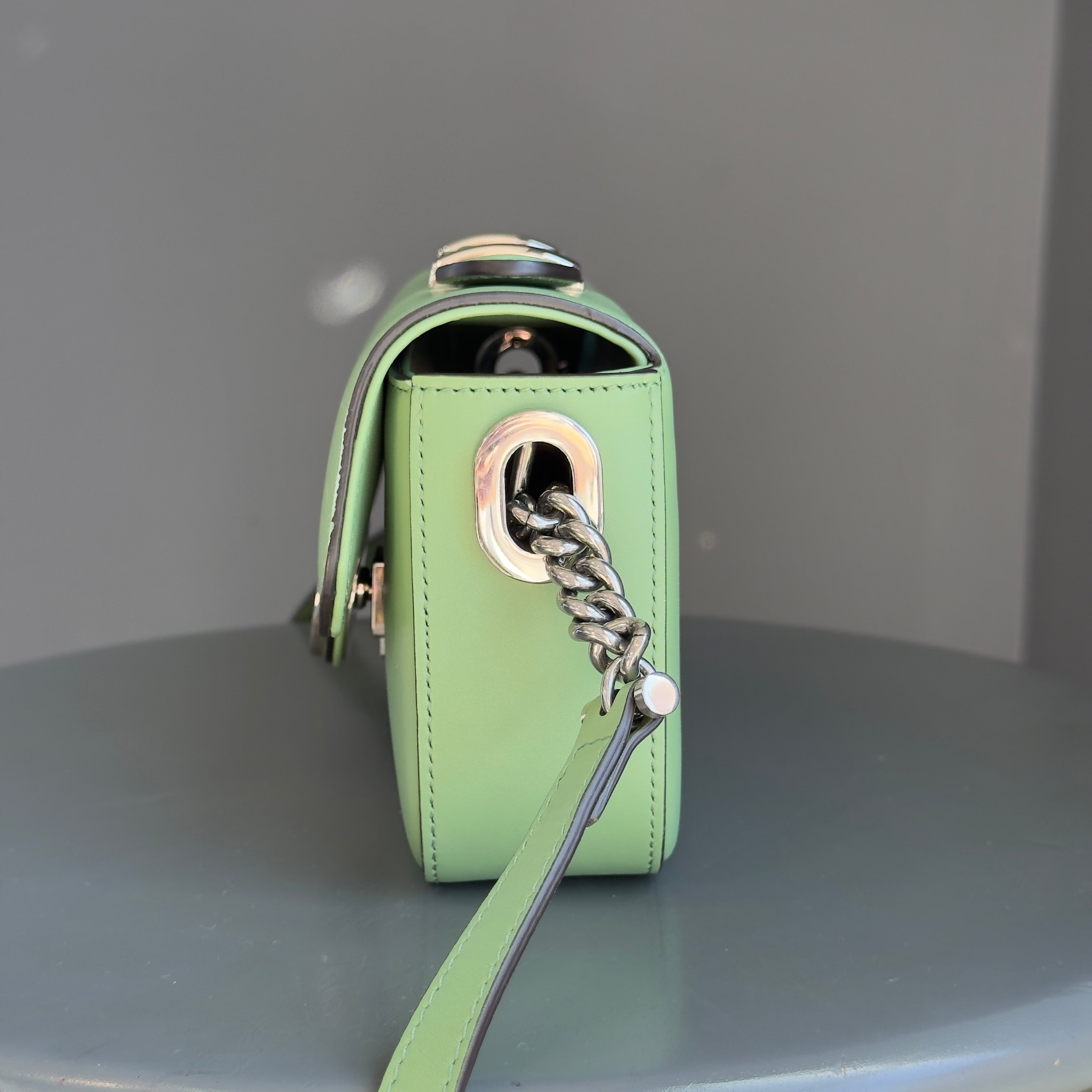 Gucci Petite GG Mini Shoulder Bag--Green - Queen May