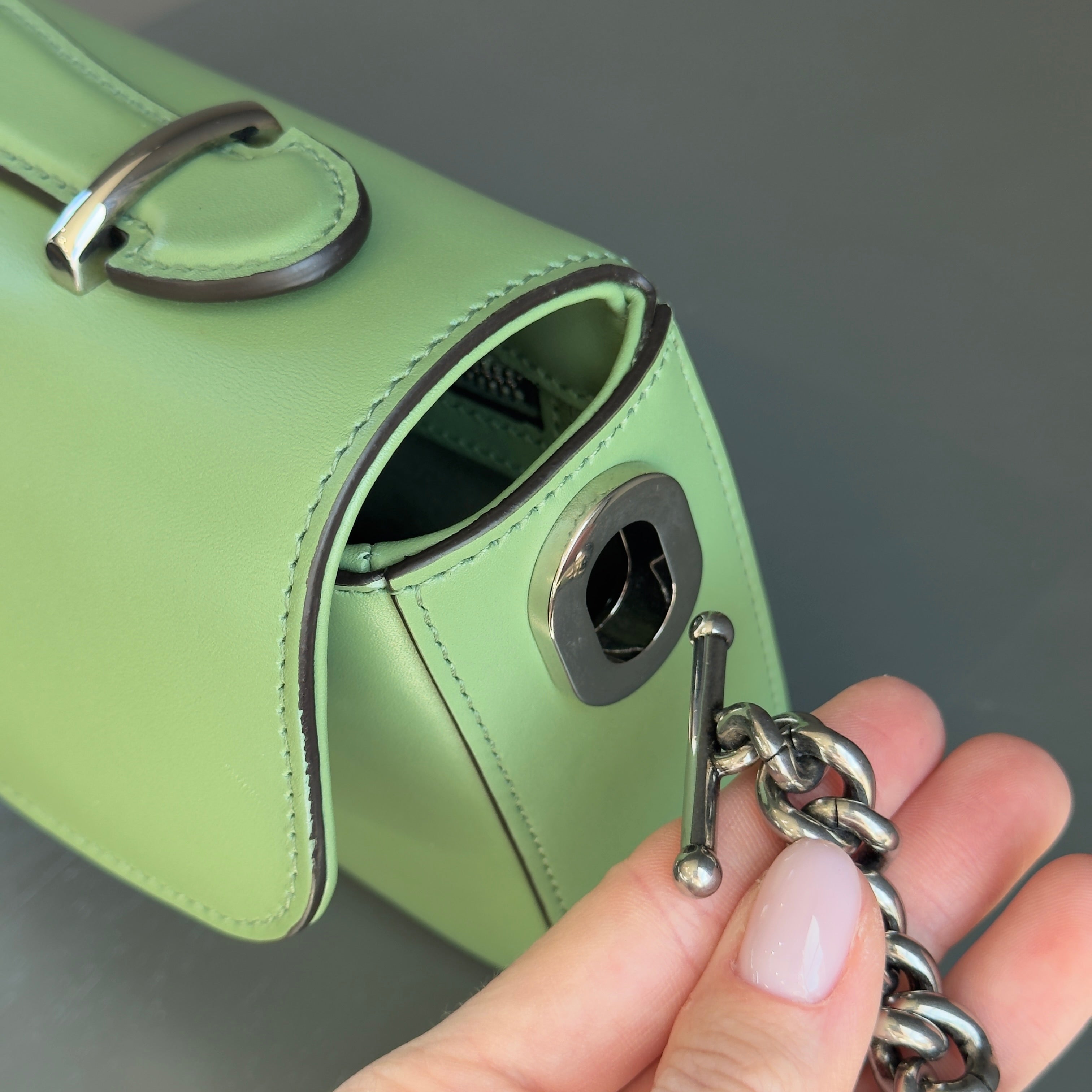 Gucci Petite GG Mini Shoulder Bag--Green - Queen May