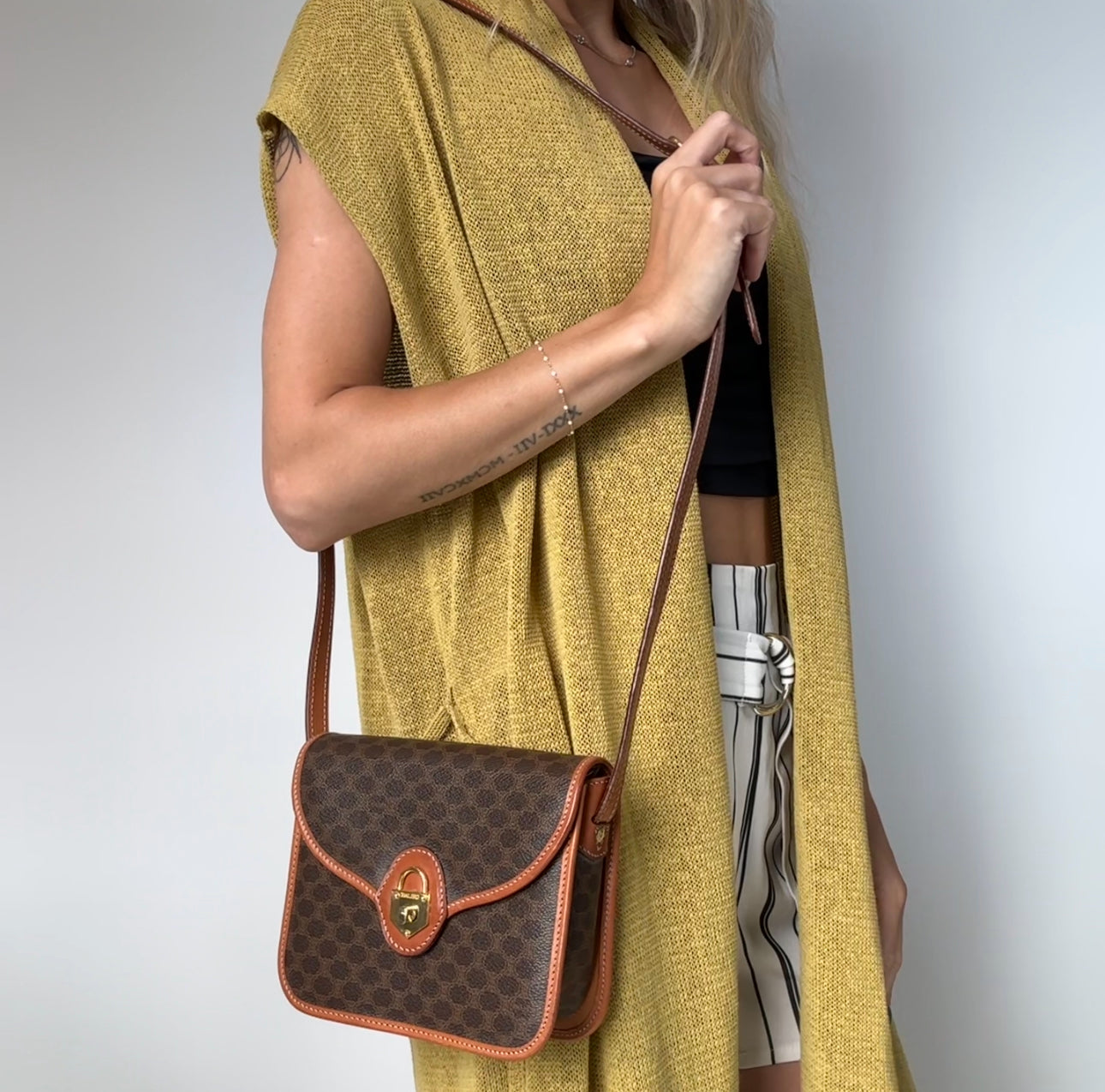 Vintage Celine Macadam Crossbody - Queen May