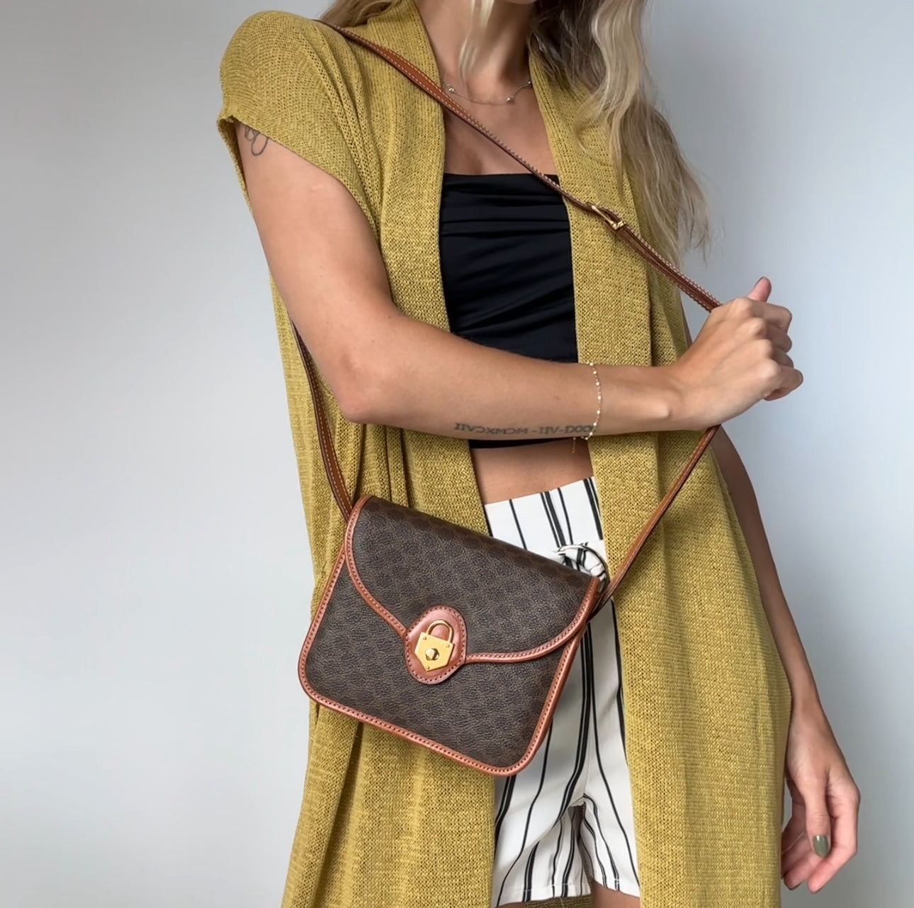 Vintage Celine Macadam Crossbody - Queen May