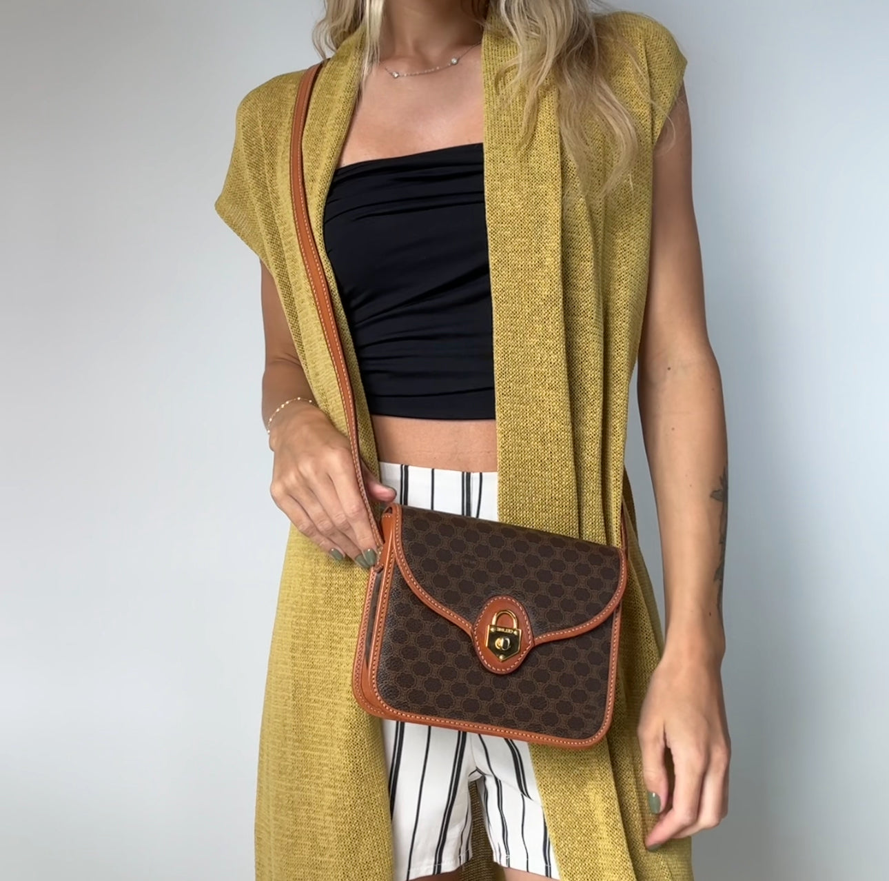 Vintage Celine Macadam Crossbody - Queen May