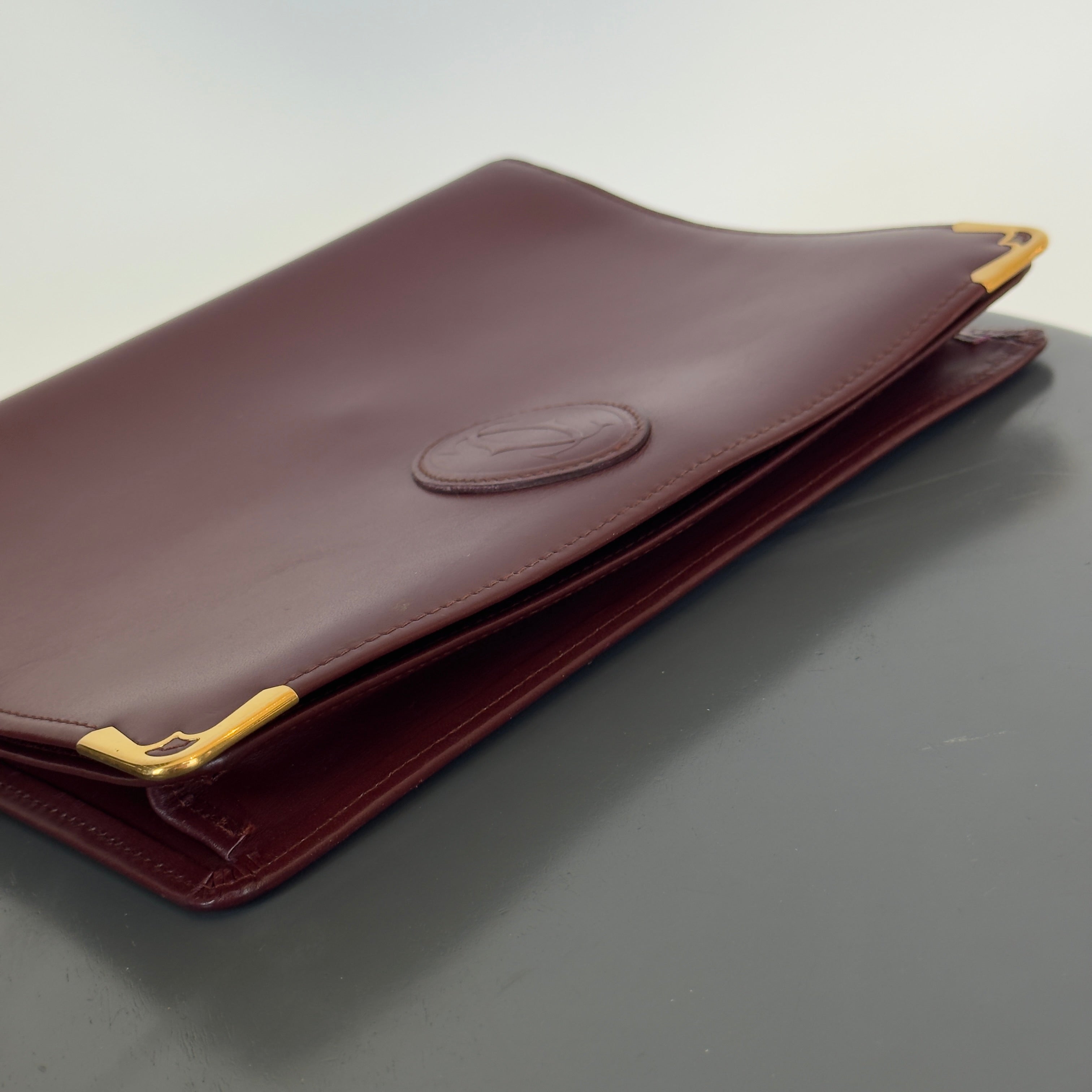Cartier Signature Clutch Burgundy - Queen May
