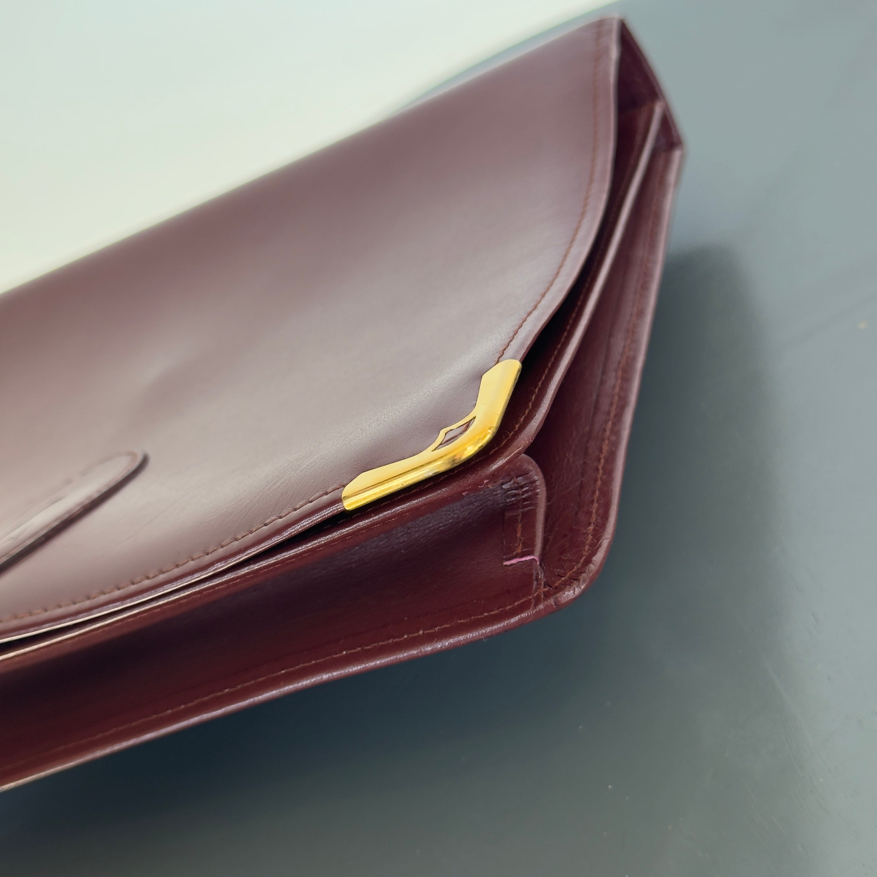 Cartier Signature Clutch Burgundy - Queen May