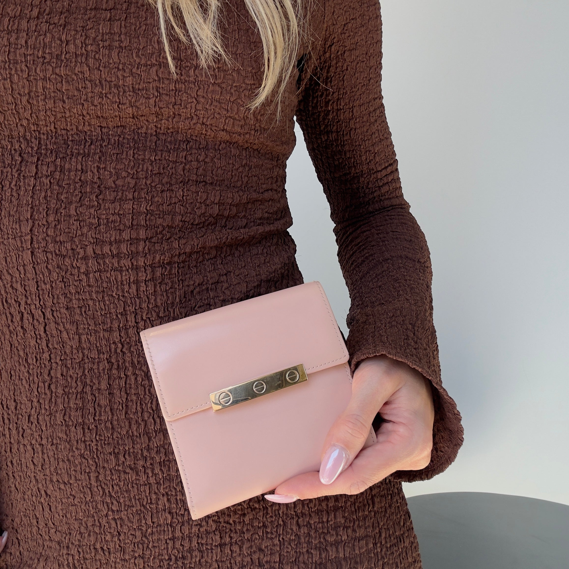 Cartier Love Pink Patent Leather Wallet - Queen May