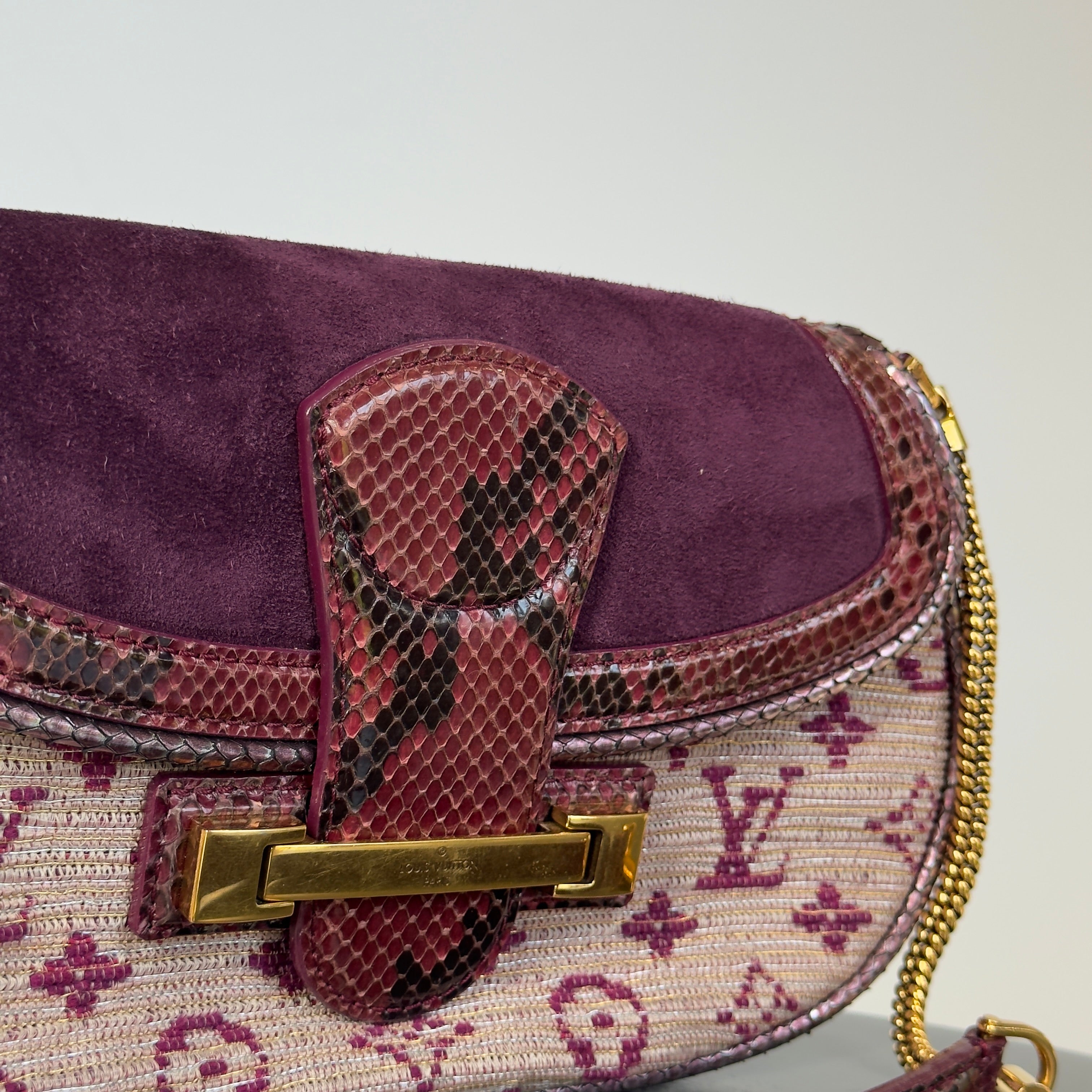 Rare Louis Vuitton Python Monogram Empire Levant - Queen May