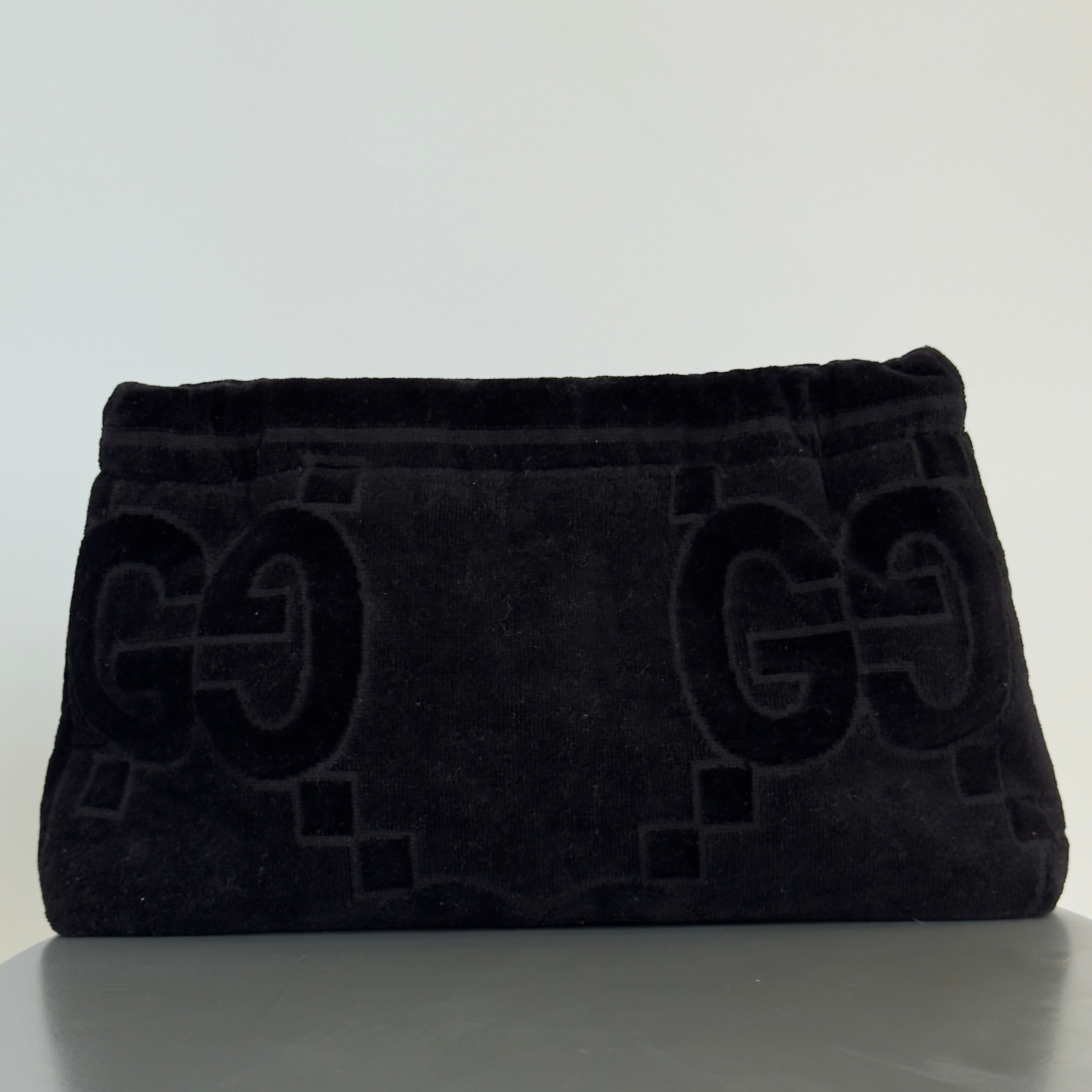 Lady Cuir x Queen May The “Ciao Bella” Towel Clutch Black - Queen May
