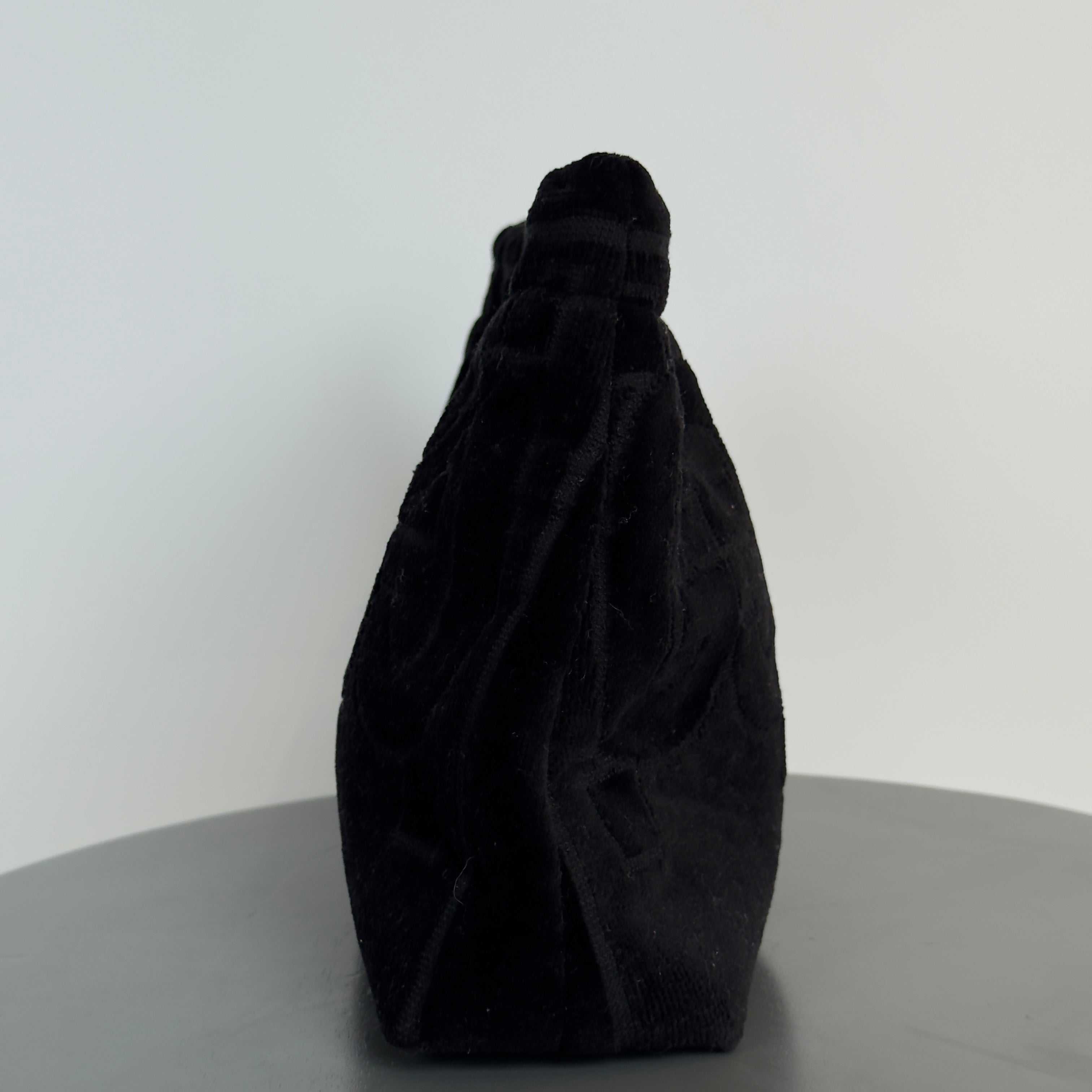 Lady Cuir x Queen May The “Ciao Bella” Towel Clutch Black - Queen May