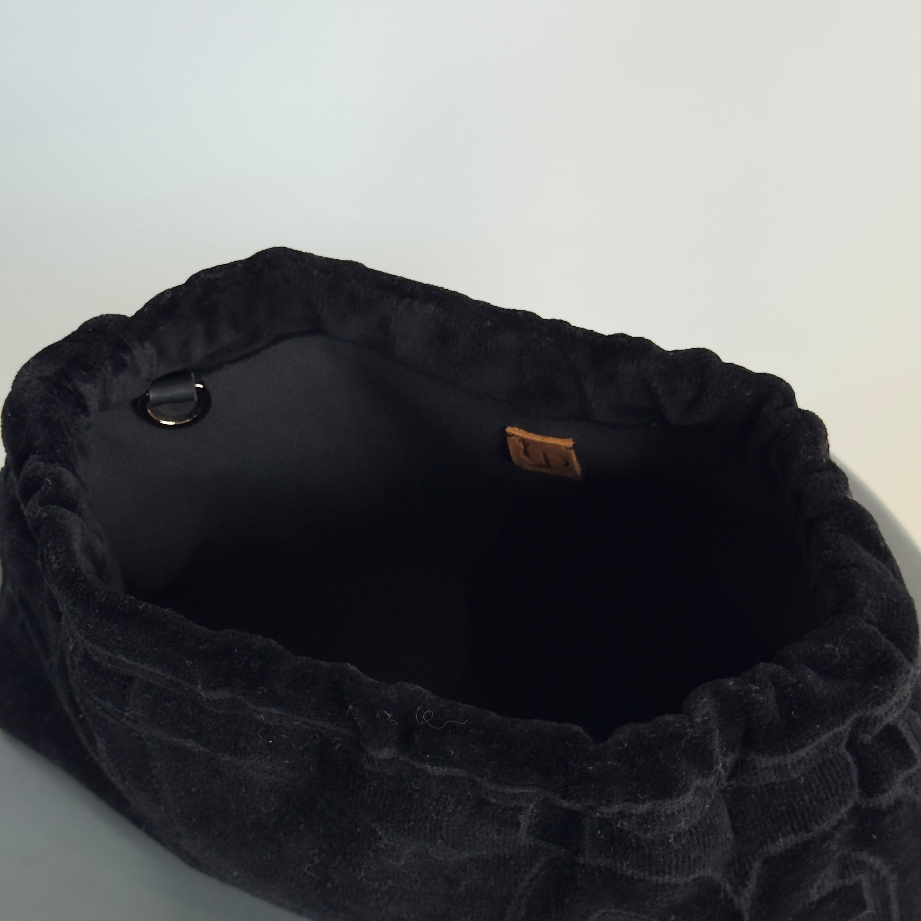 Lady Cuir x Queen May The “Ciao Bella” Towel Clutch Black - Queen May