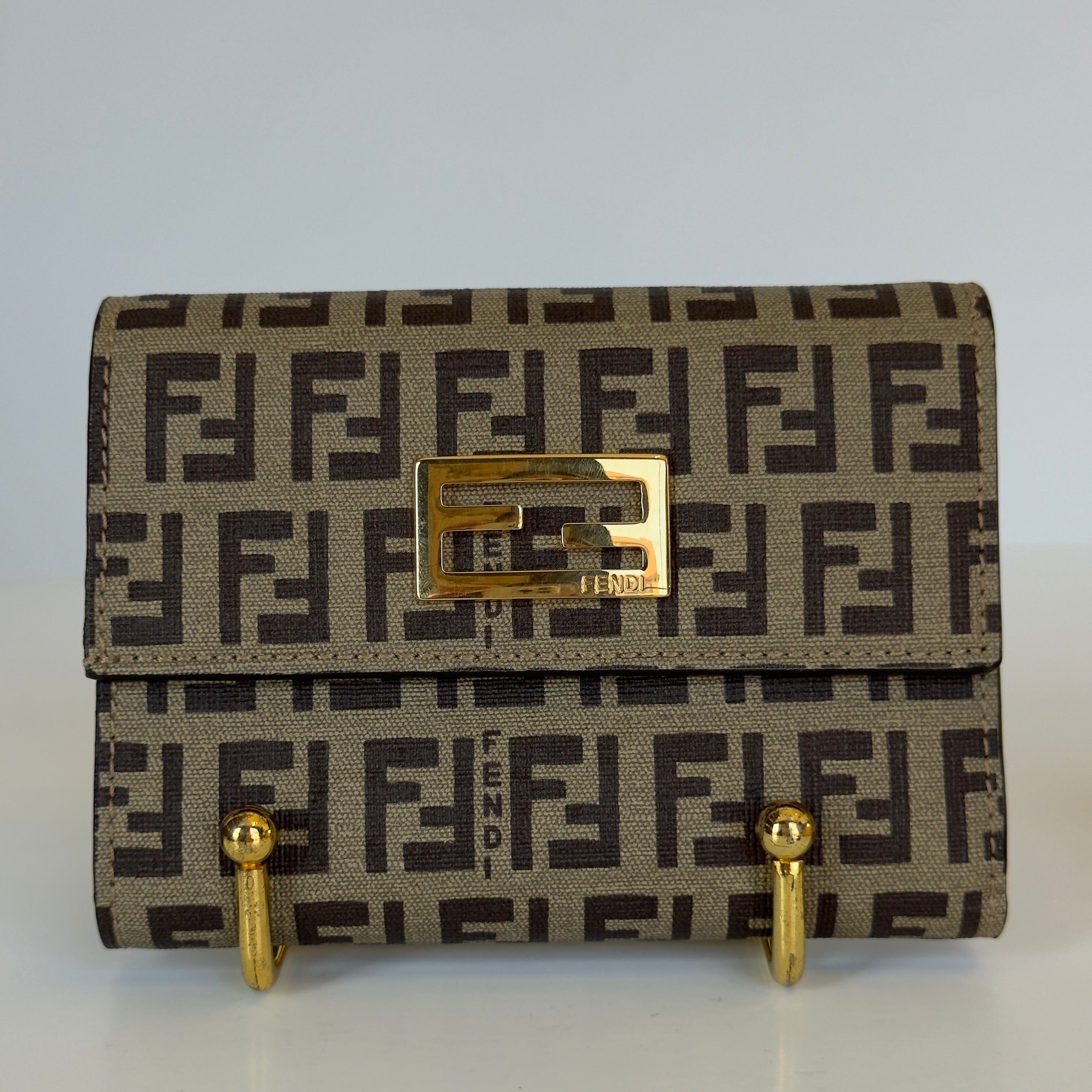 Fendi Zucca Tri Fold Wallet - Queen May