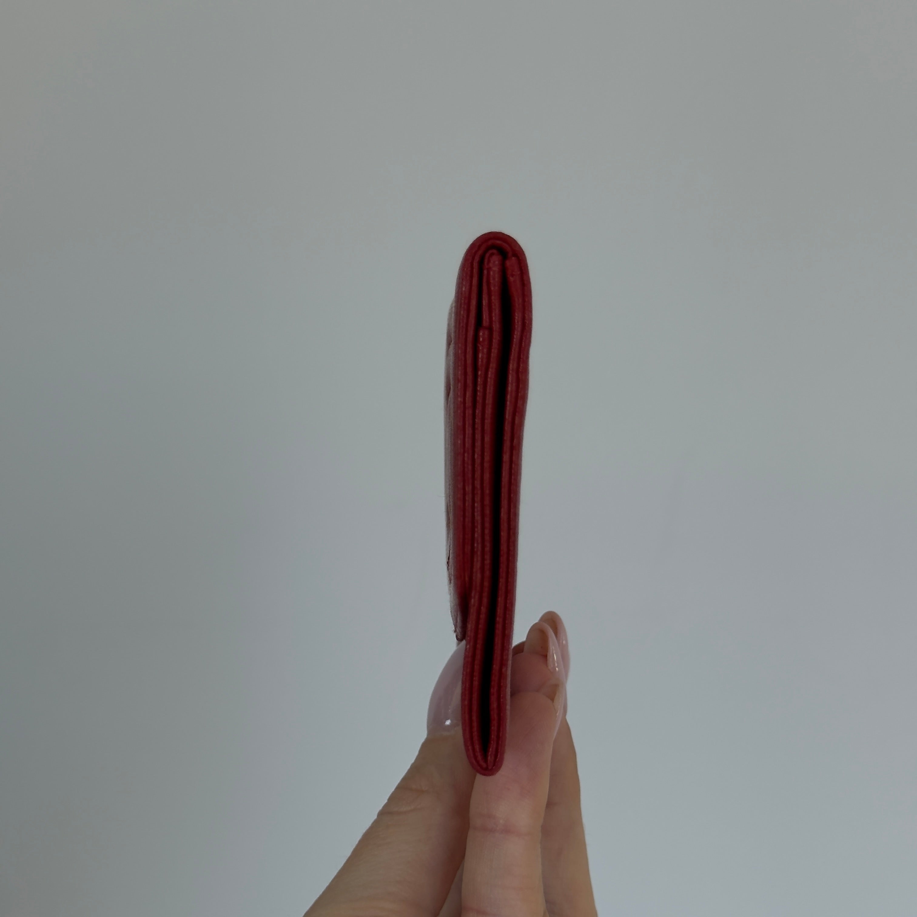 Chanel Red Lambskin Wallet - Queen May