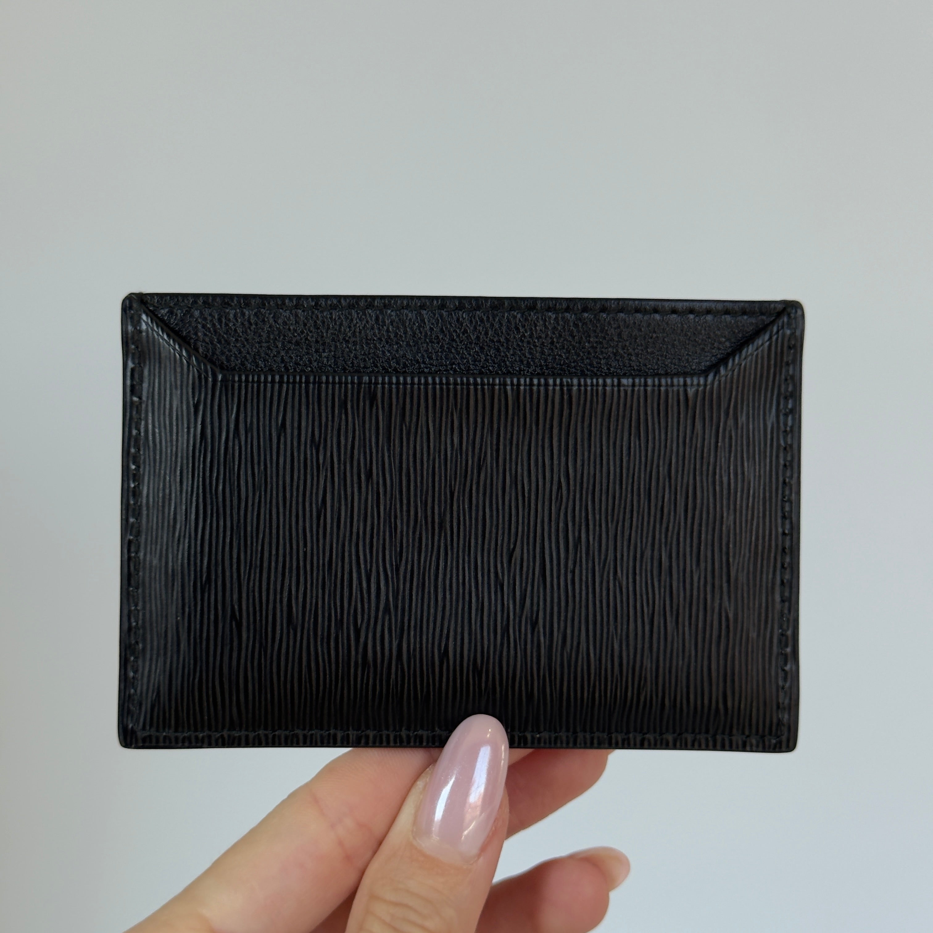 Prada Black Saffiano Leather Card Holder - Queen May