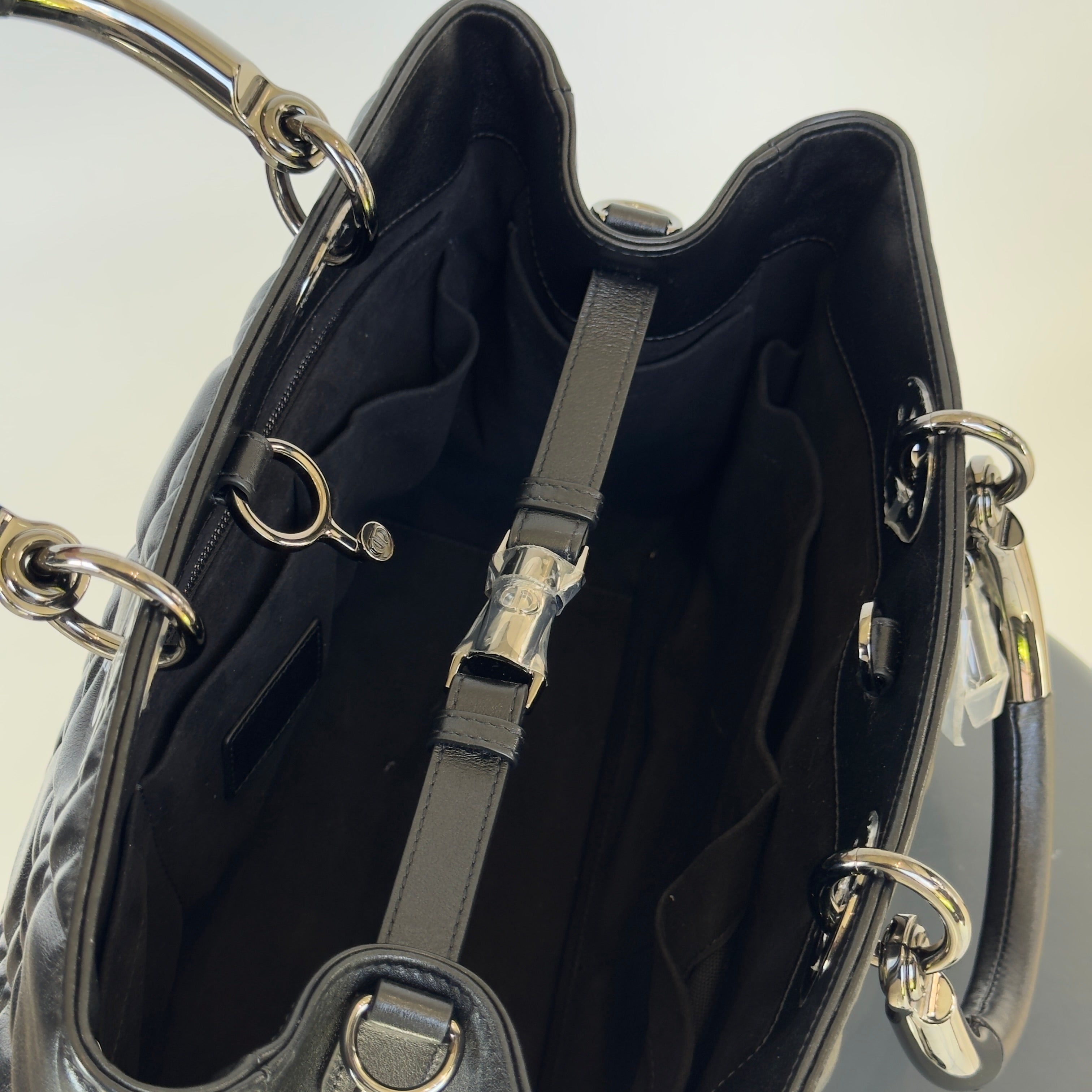 Christian Dior Lady 95.22 Bag Cannage Embossed Leather Large - Queen May