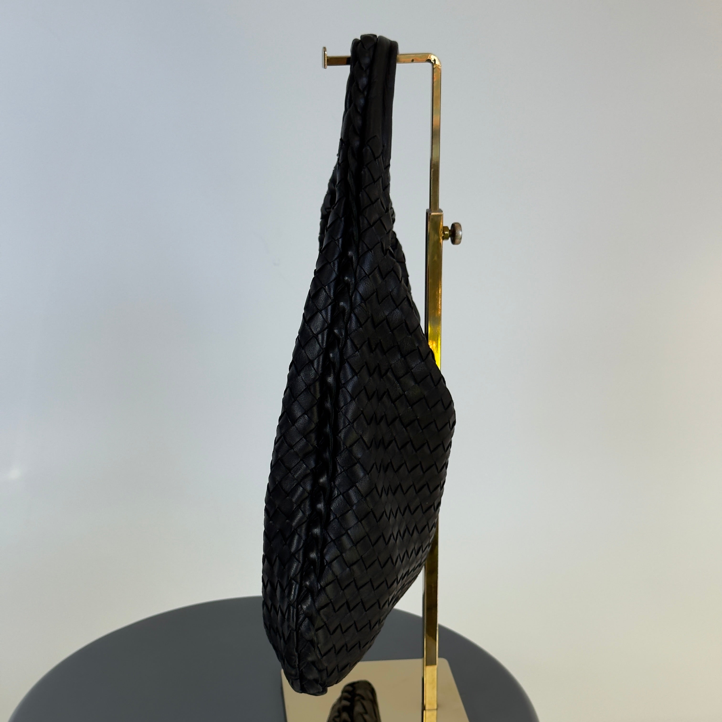 Bottega Veneta Intrecciato Hobo Black - Queen May