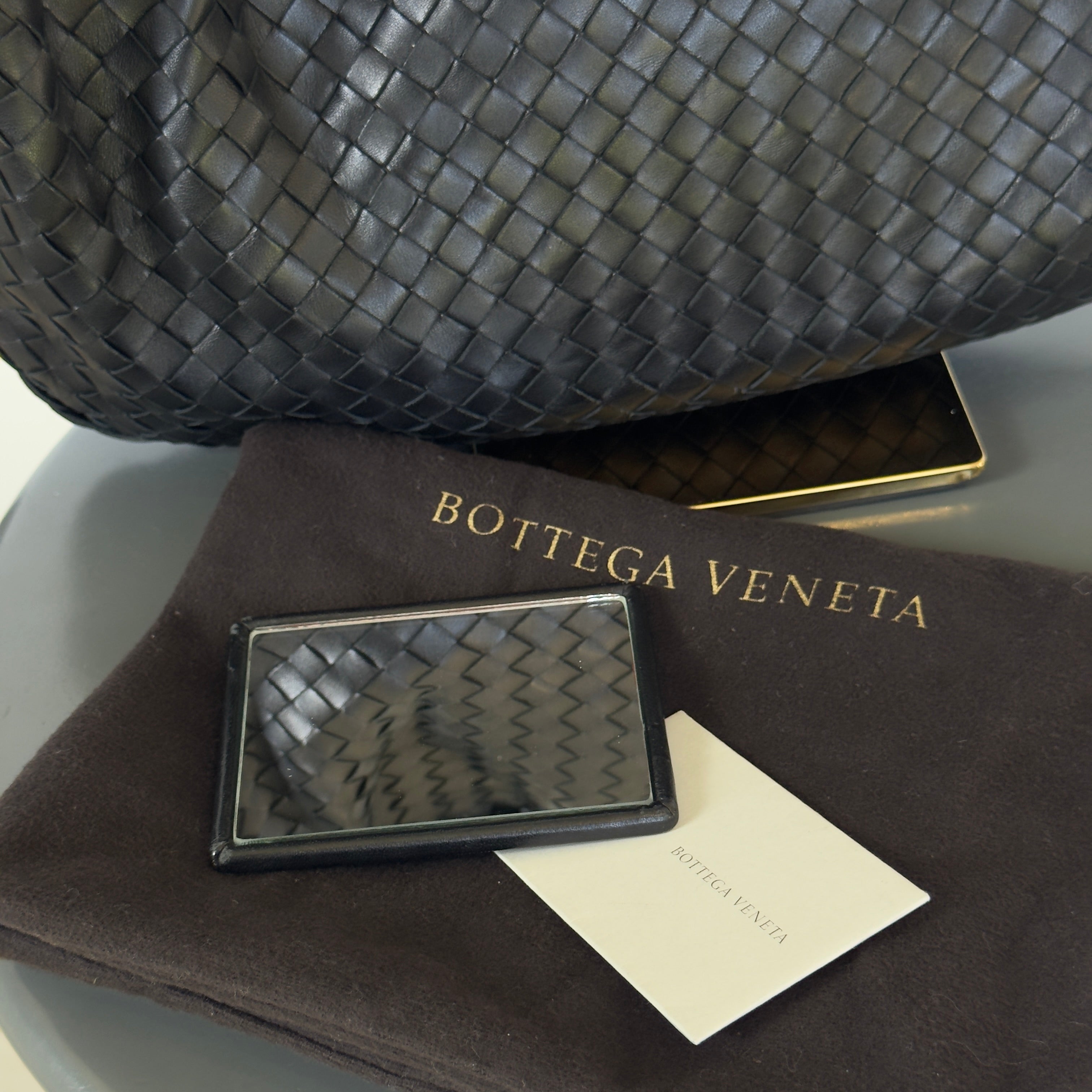 Bottega Veneta Intrecciato Hobo Black - Queen May