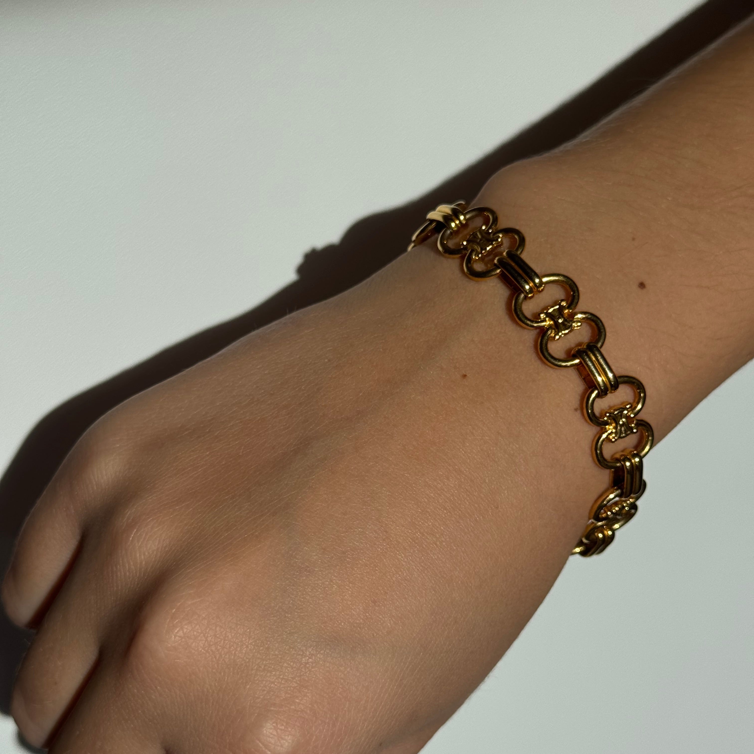 Celine Gold-Tone Triomphe Bracelet - Queen May