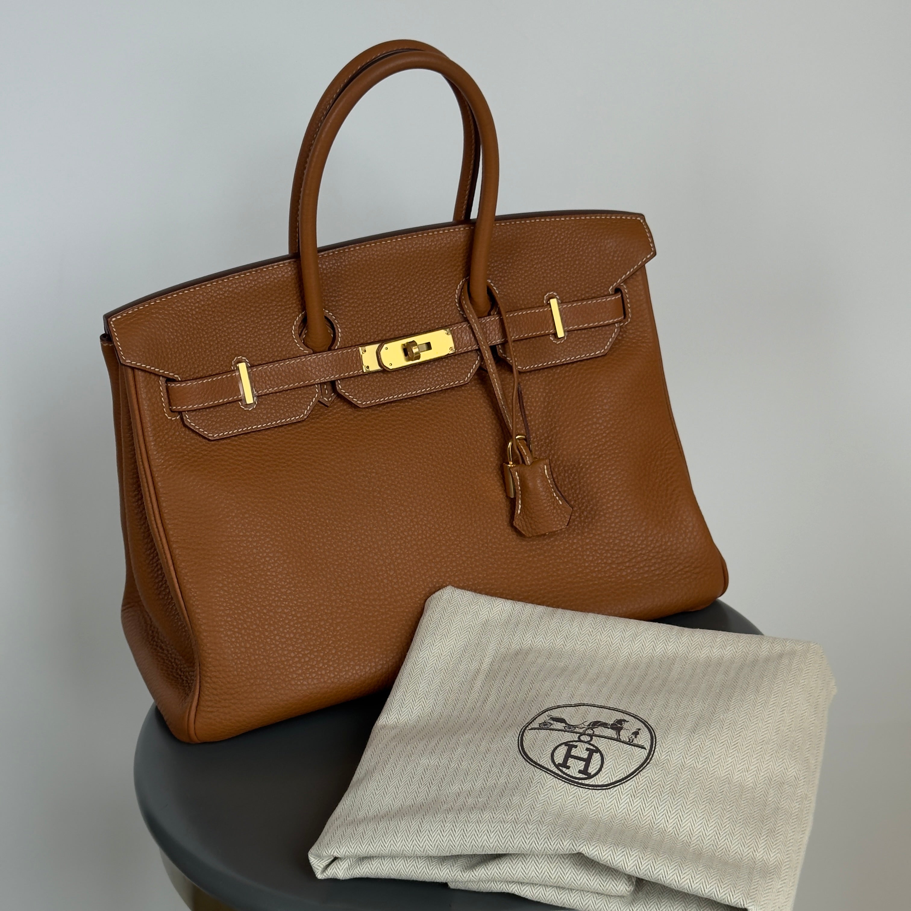 Hermes Gold Togo Leather Birkin 35 2012 - Queen May