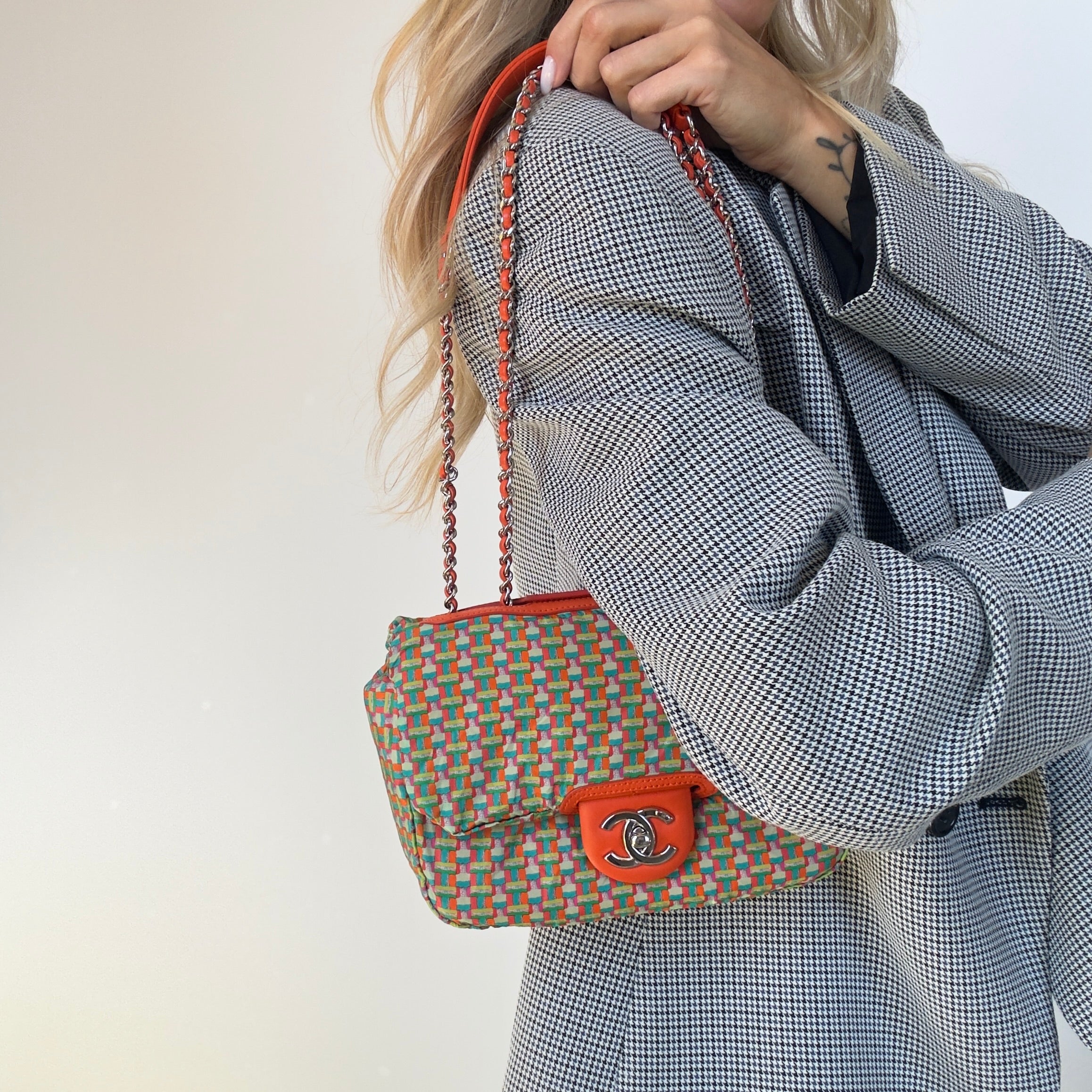 Chanel Coco Rain Rectangle Bag Orange