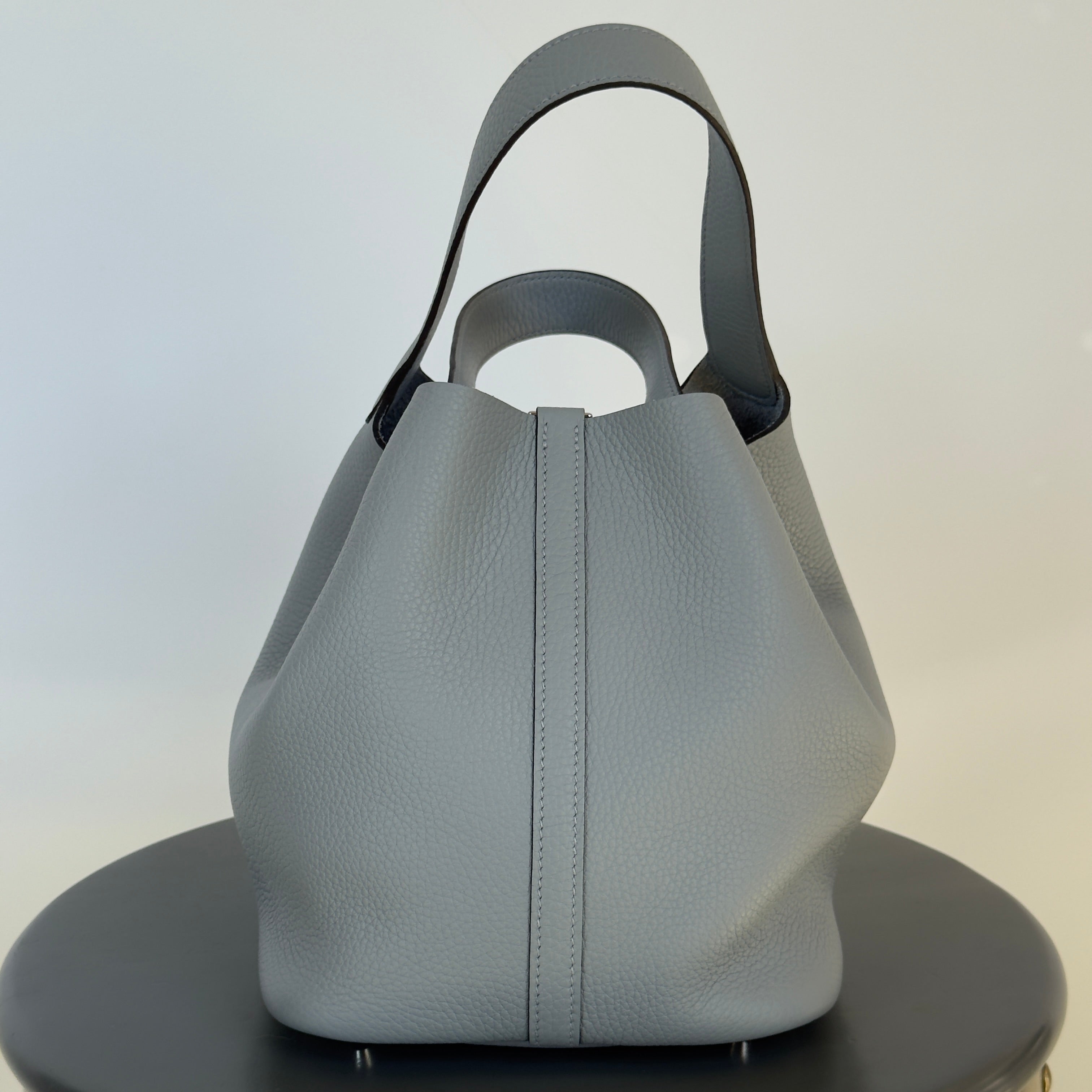 Hermes 2025 Clemence Picotin Lock 22 Gris Pantin | QUEEN MAY