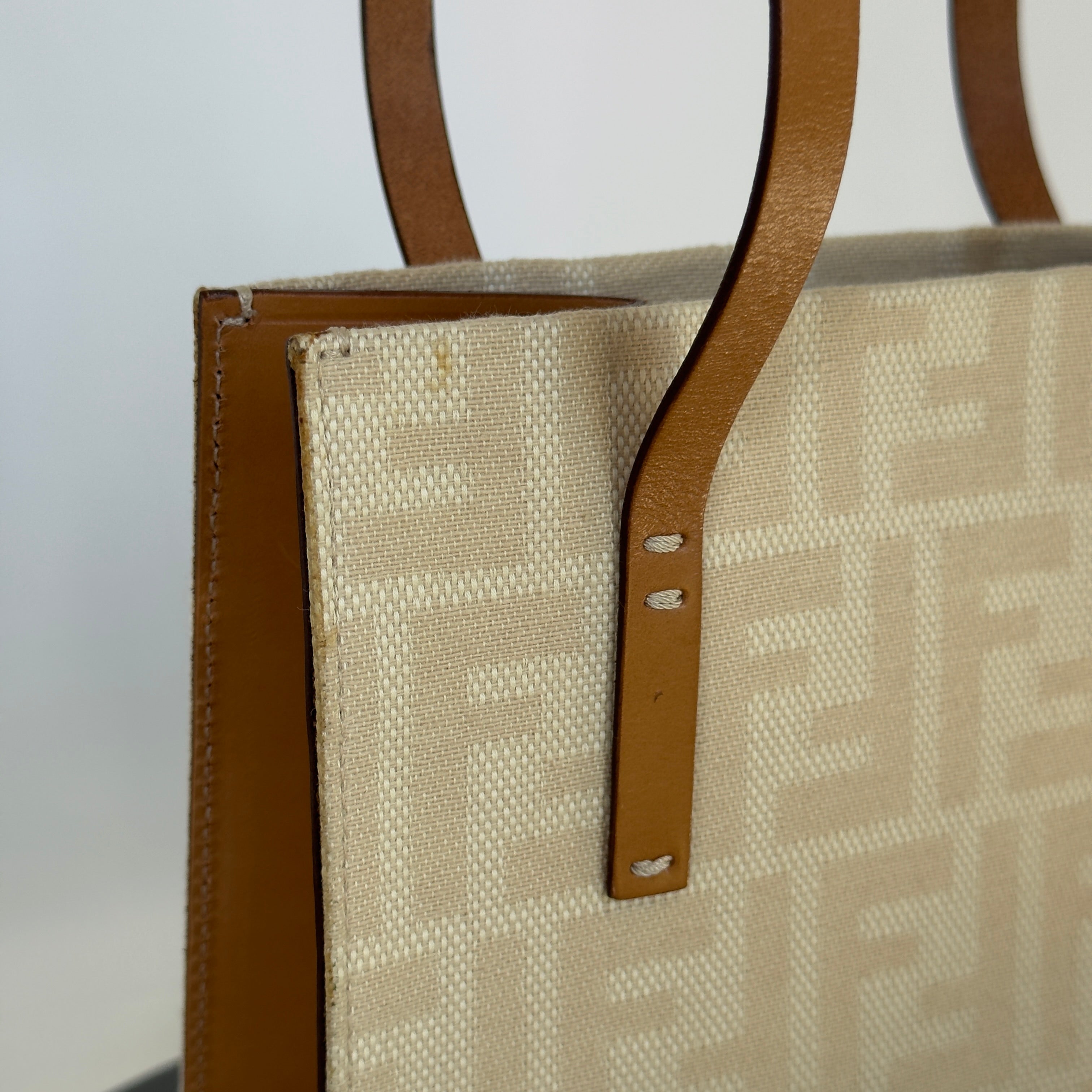 Vintage Fendi Zucca FF Shoulder Bag