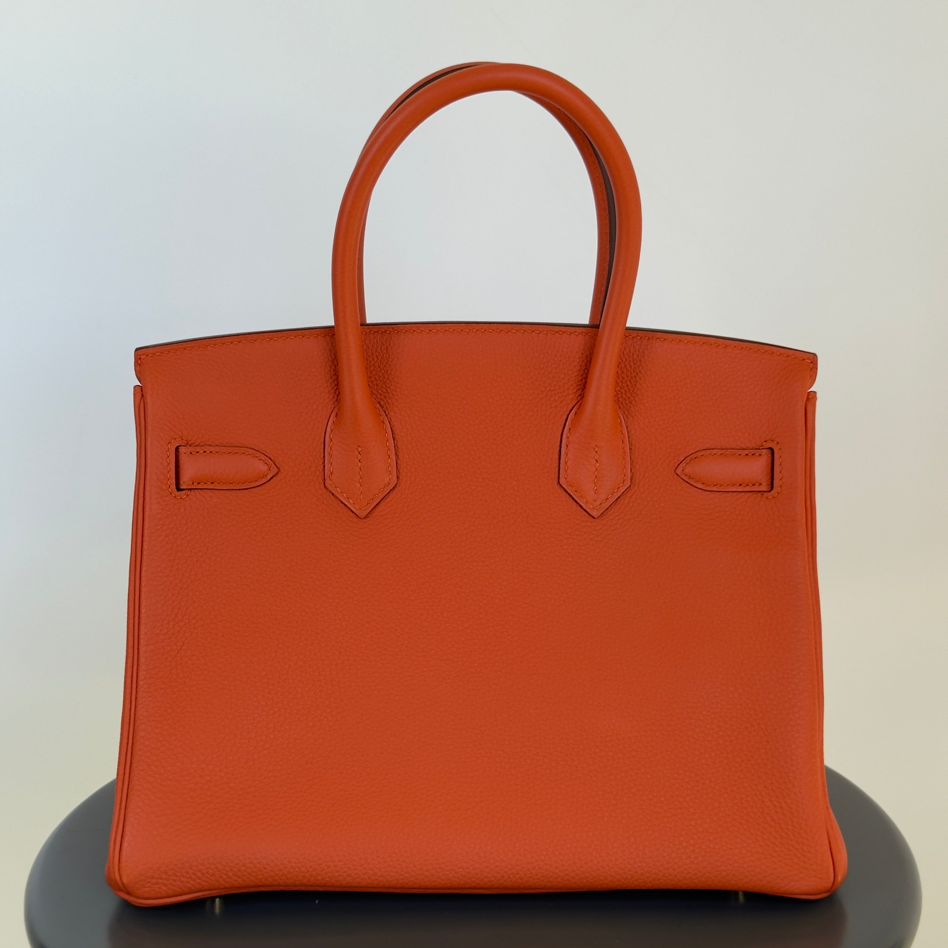 Hermes Birkin 30 Feu Togo Gold Hardware 2017