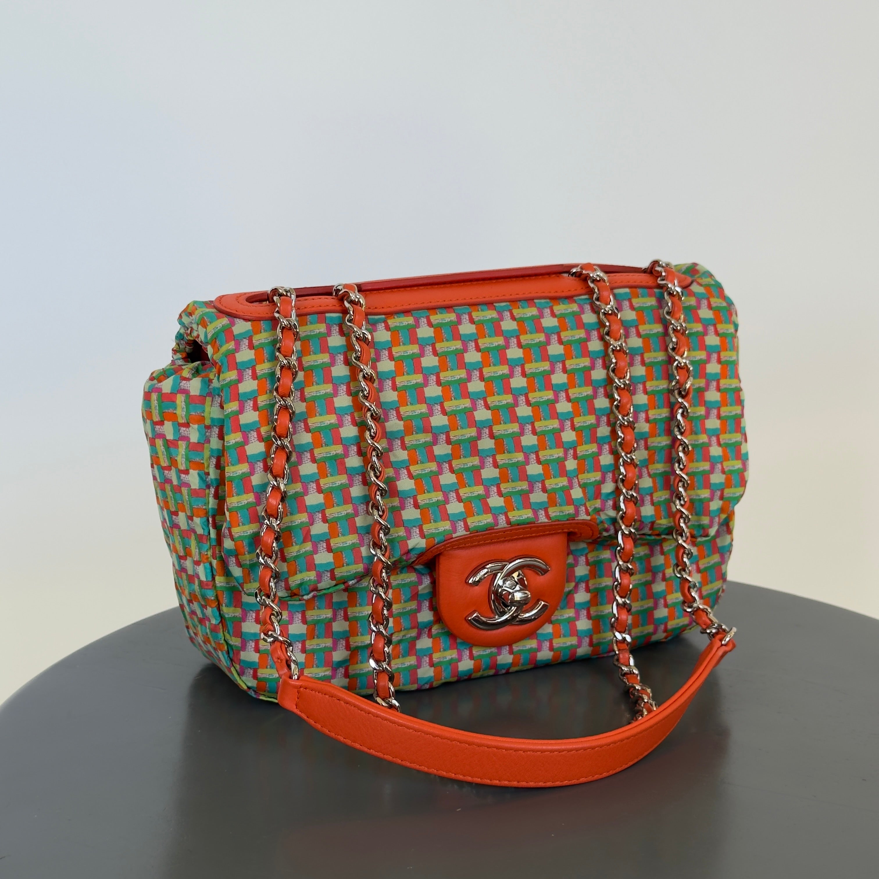 Chanel Coco Rain Rectangle Bag Orange