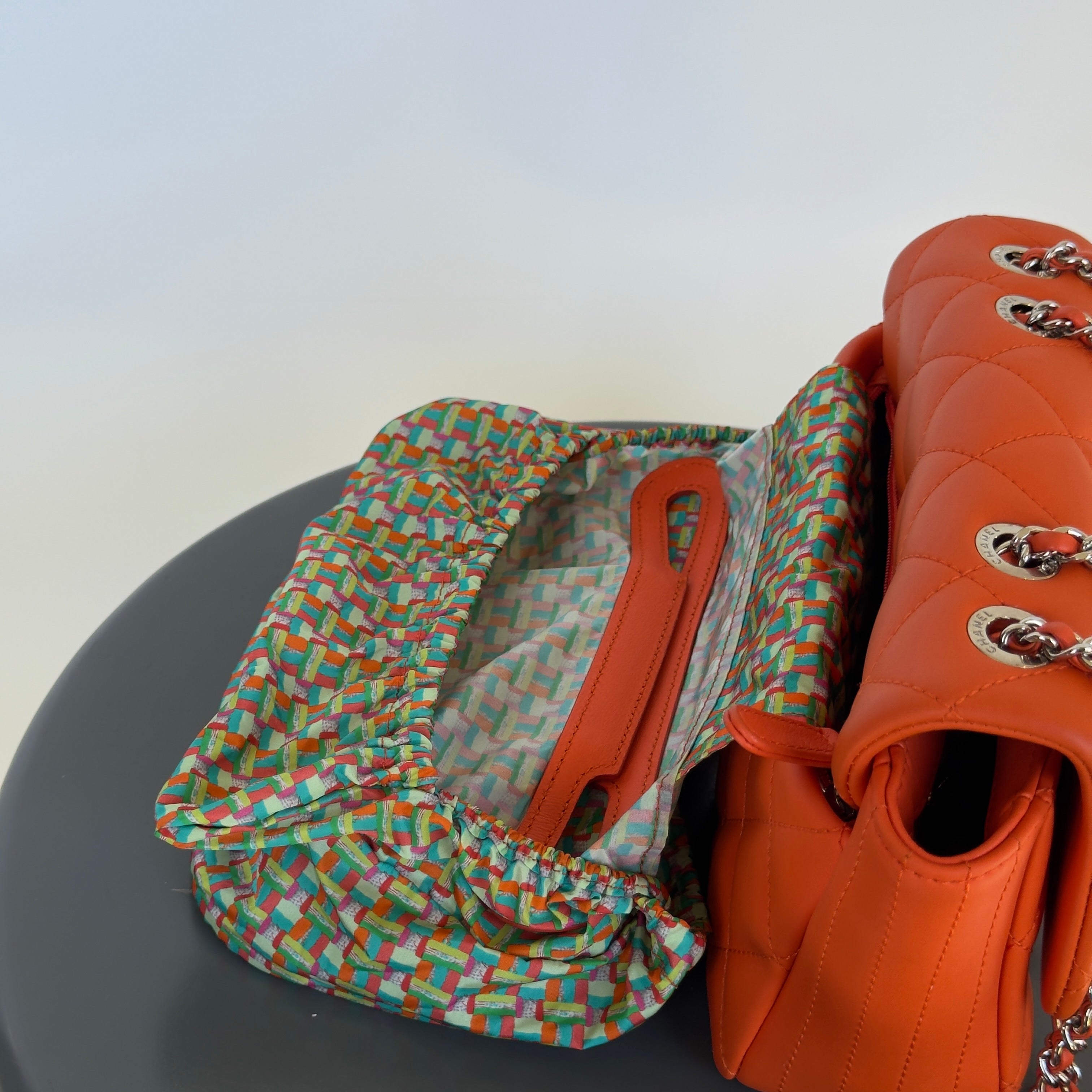 Chanel Coco Rain Rectangle Bag Orange