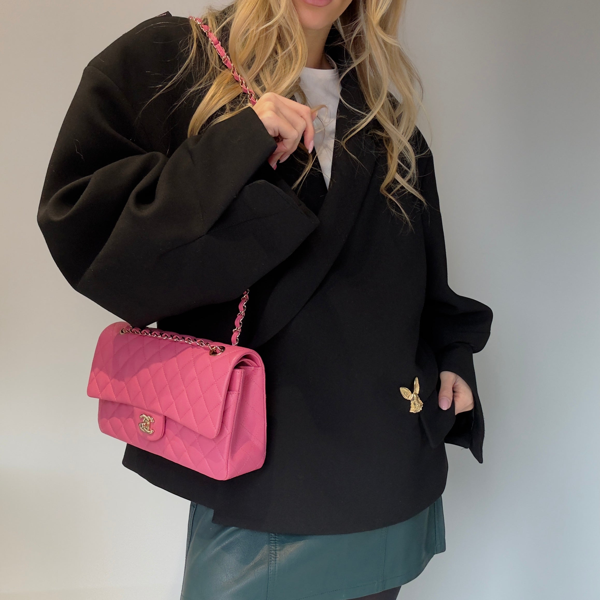 Chanel Pink Medium Double Flap - Queen May