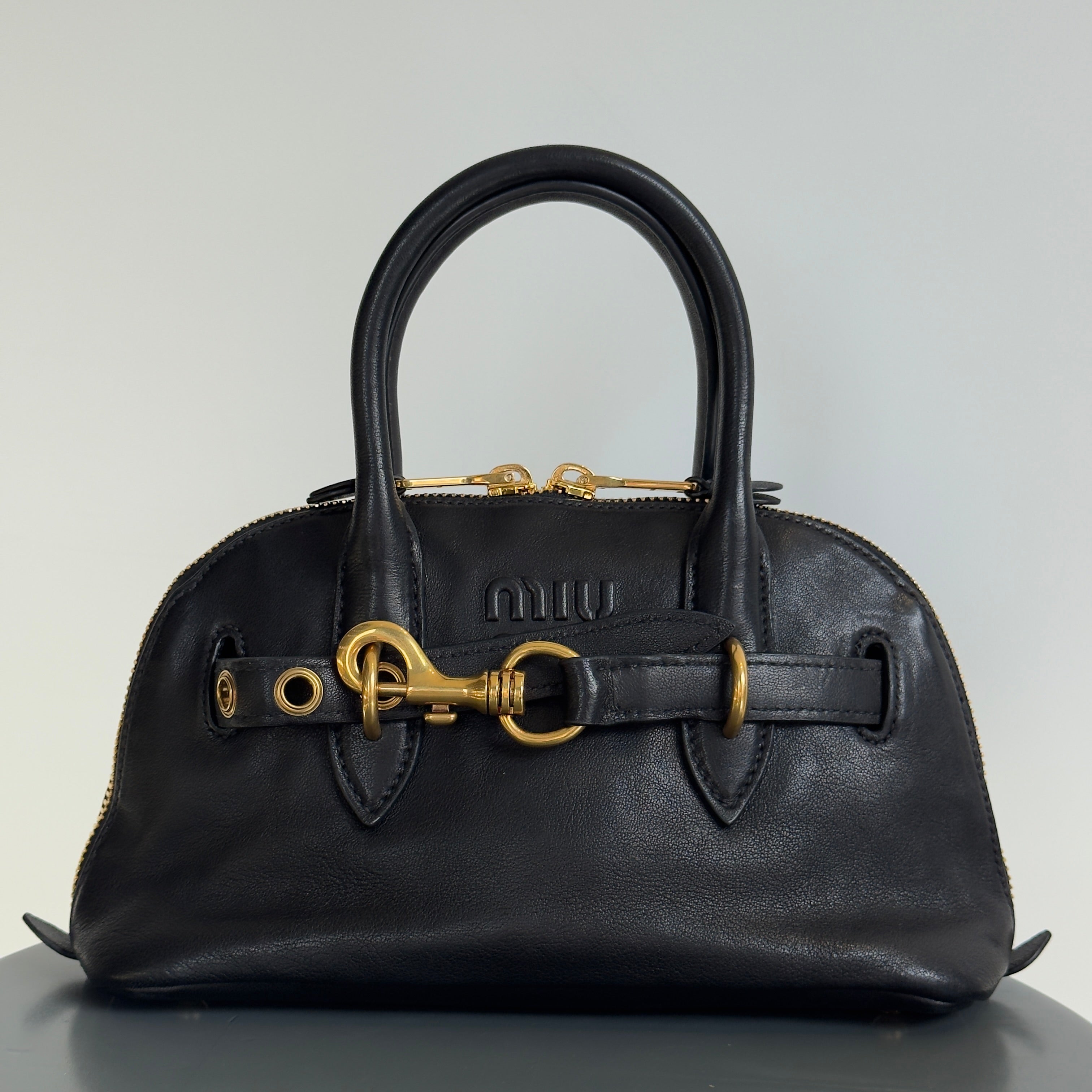 Miu Miu Aventure Small Black Tote - Queen May