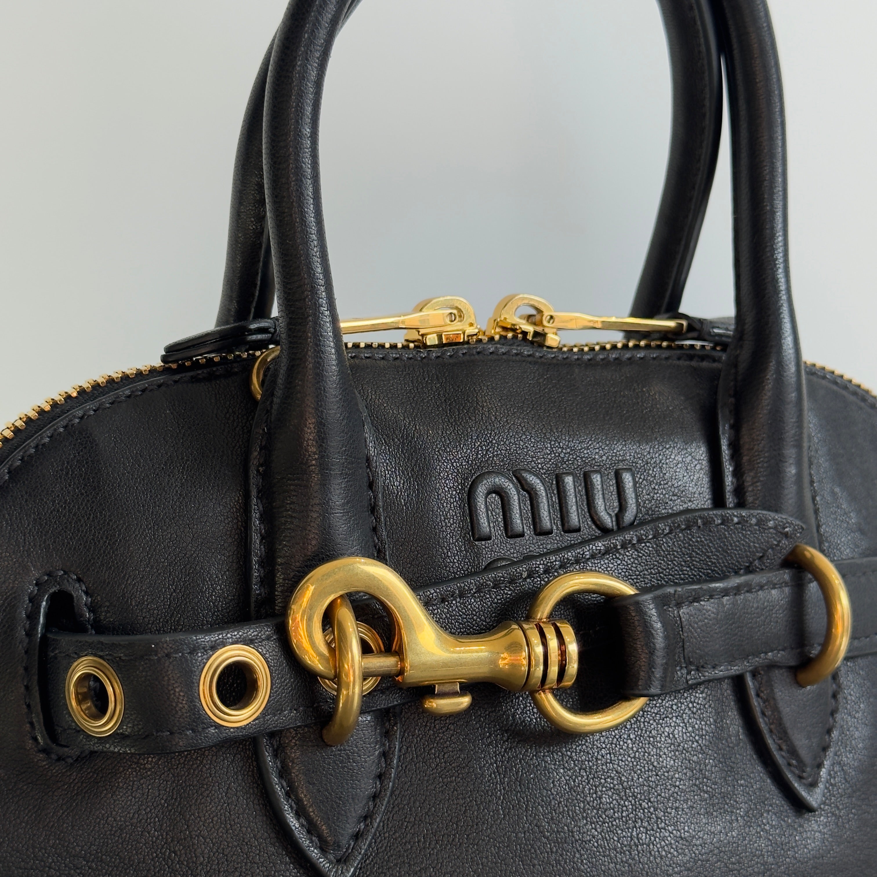 Miu Miu Aventure Small Black Tote - Queen May