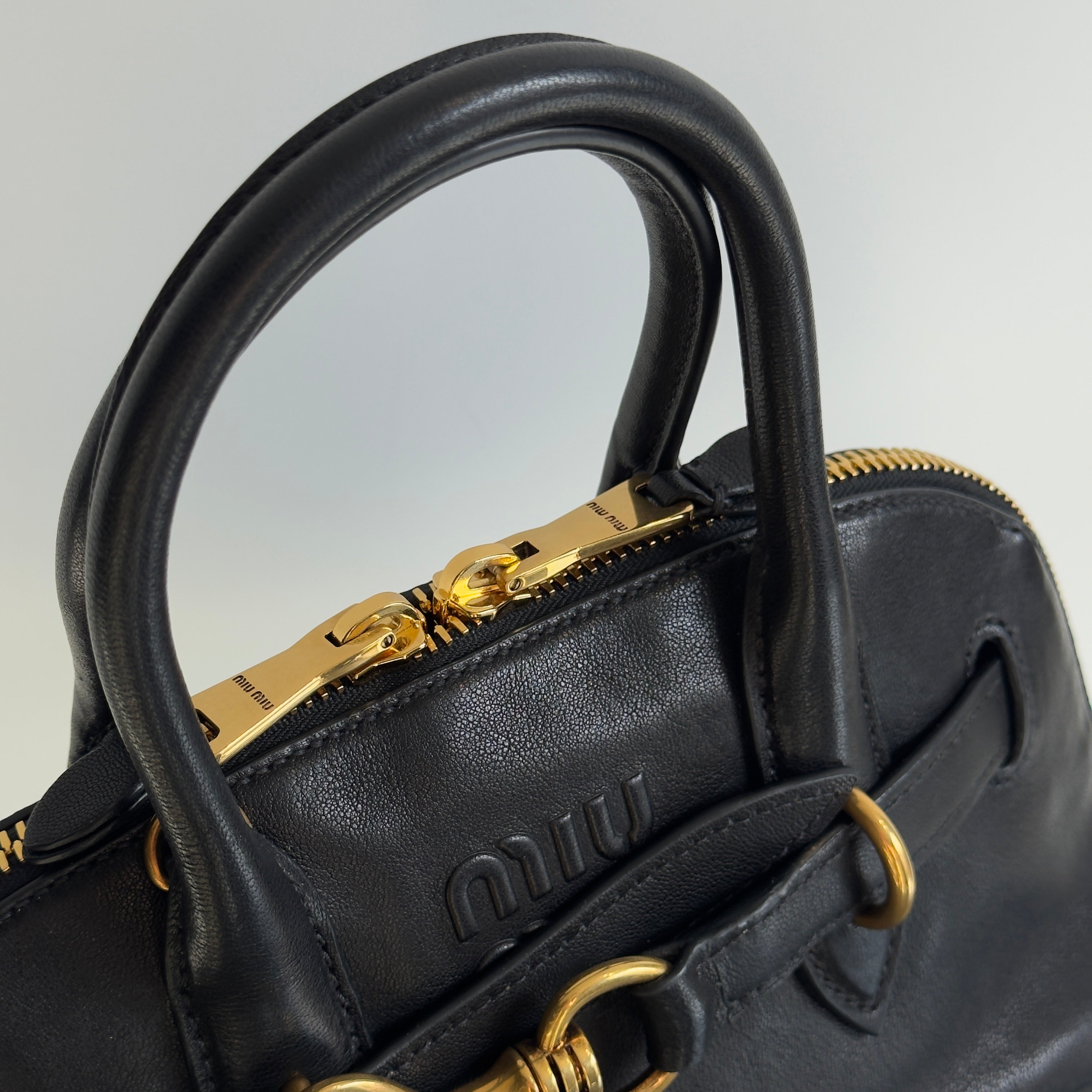 Miu Miu Aventure Small Black Tote - Queen May