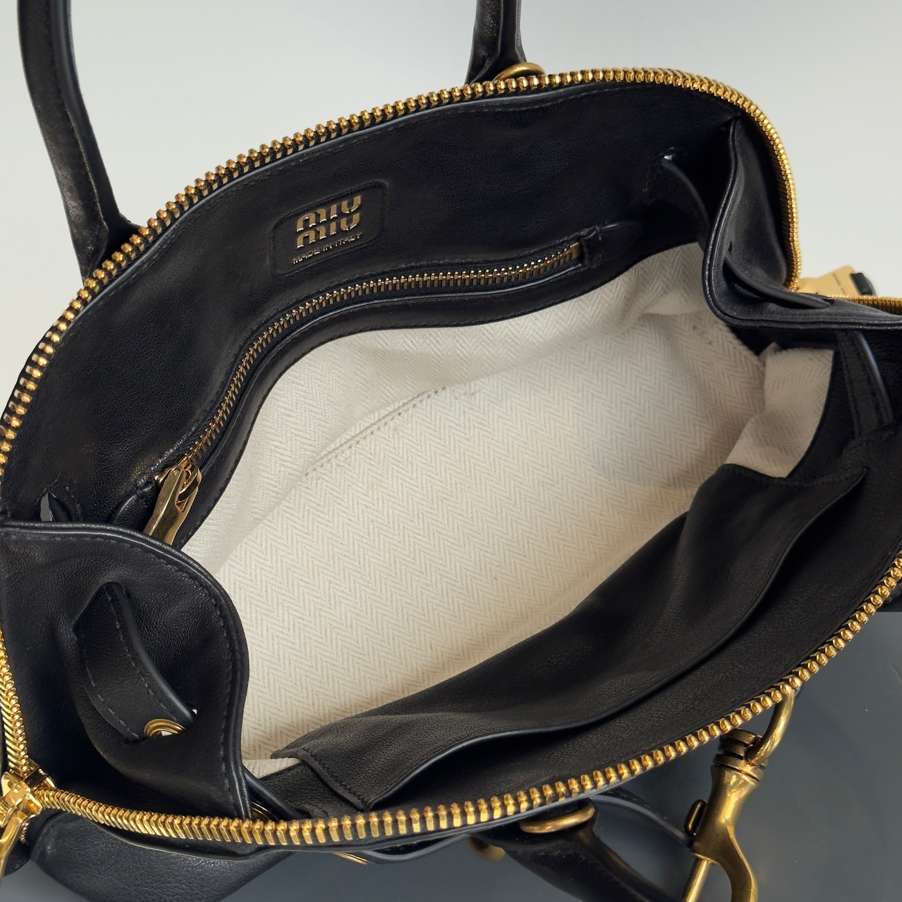 Miu Miu Aventure Small Black Tote - Queen May