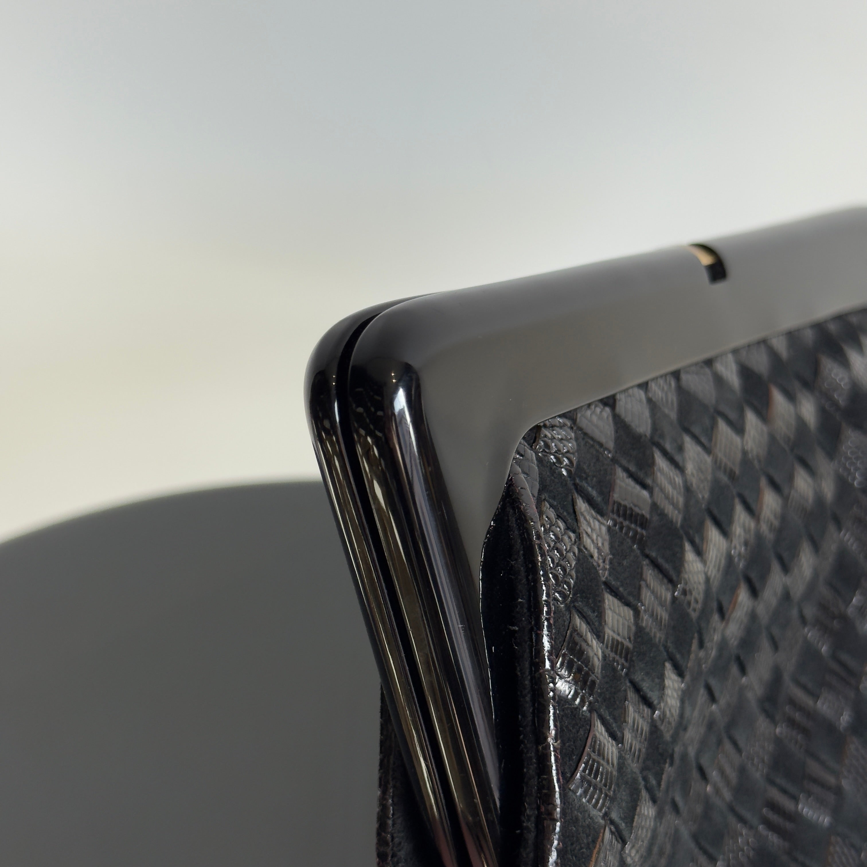 Bottega Veneta Intrecciato Suede Woven Mirror Clutch - Queen May