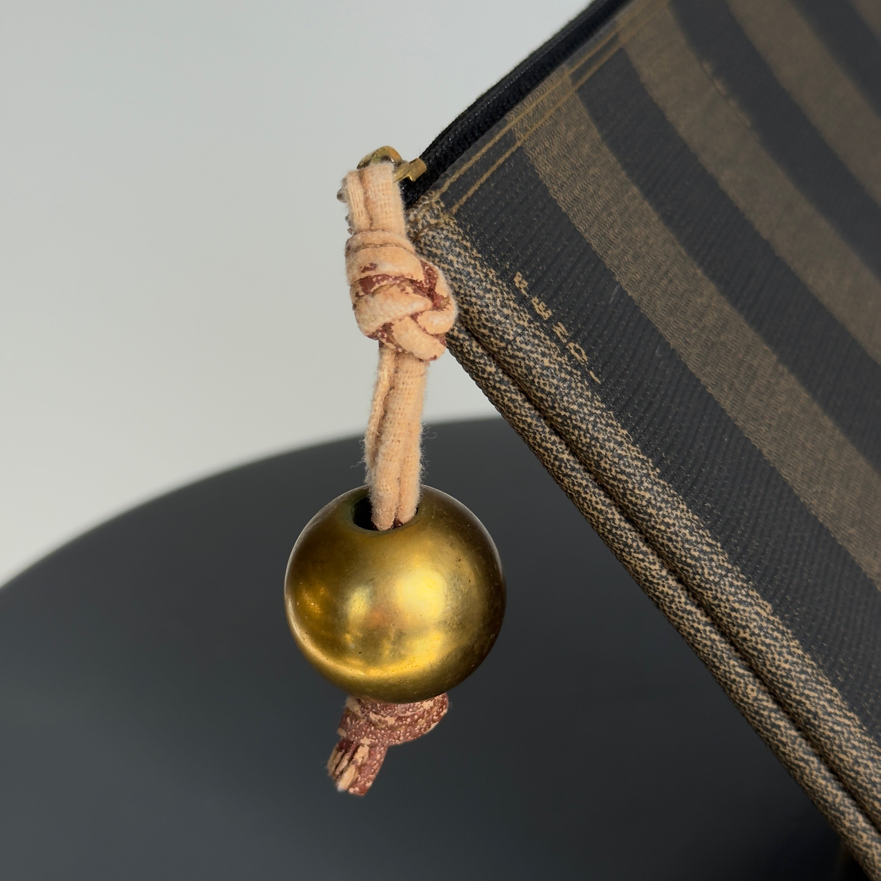 Fendi Striped Leather Clutch - Queen May