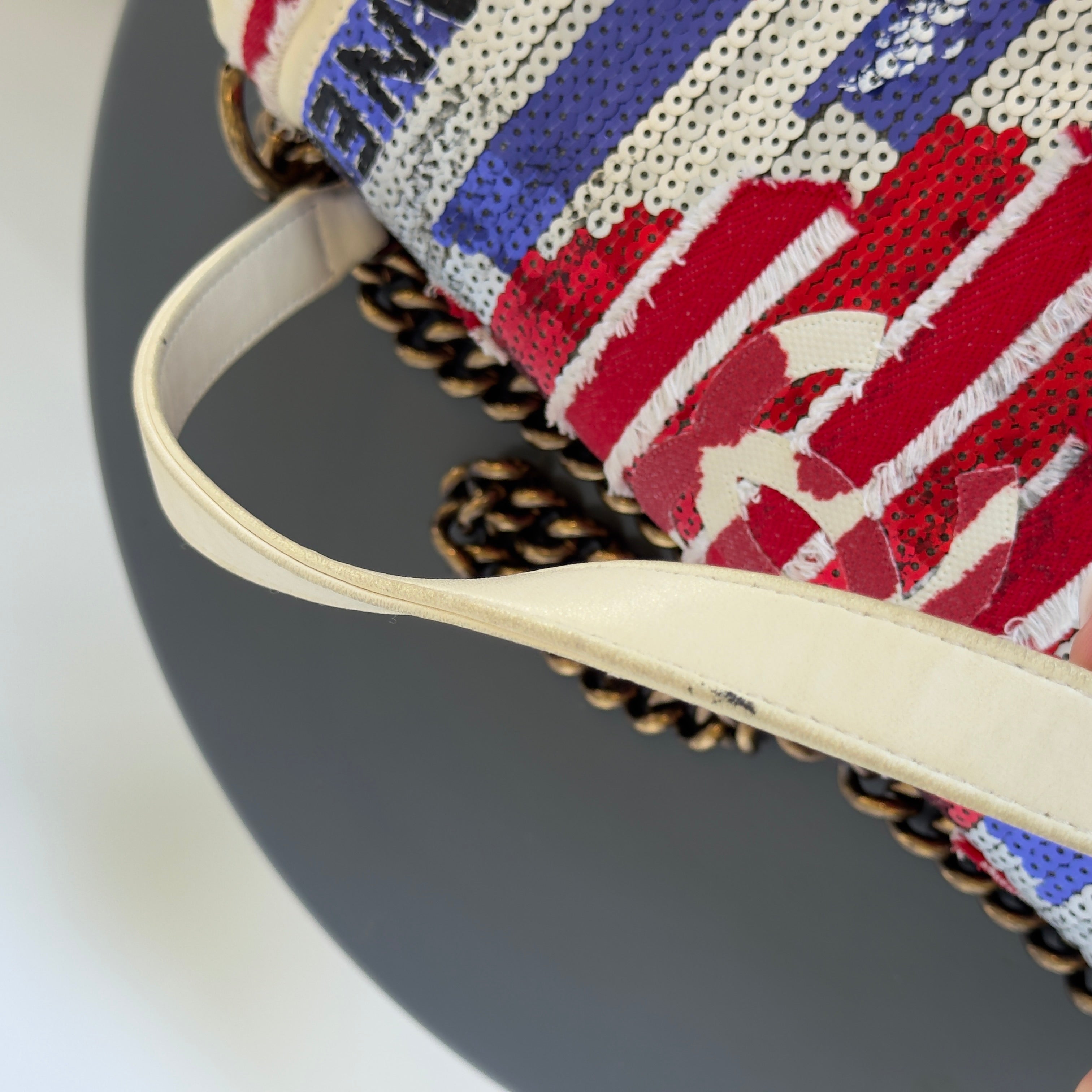 Rare Chanel Paris-Cuba Multicolor Sequin Boy Bag Medium - Queen May