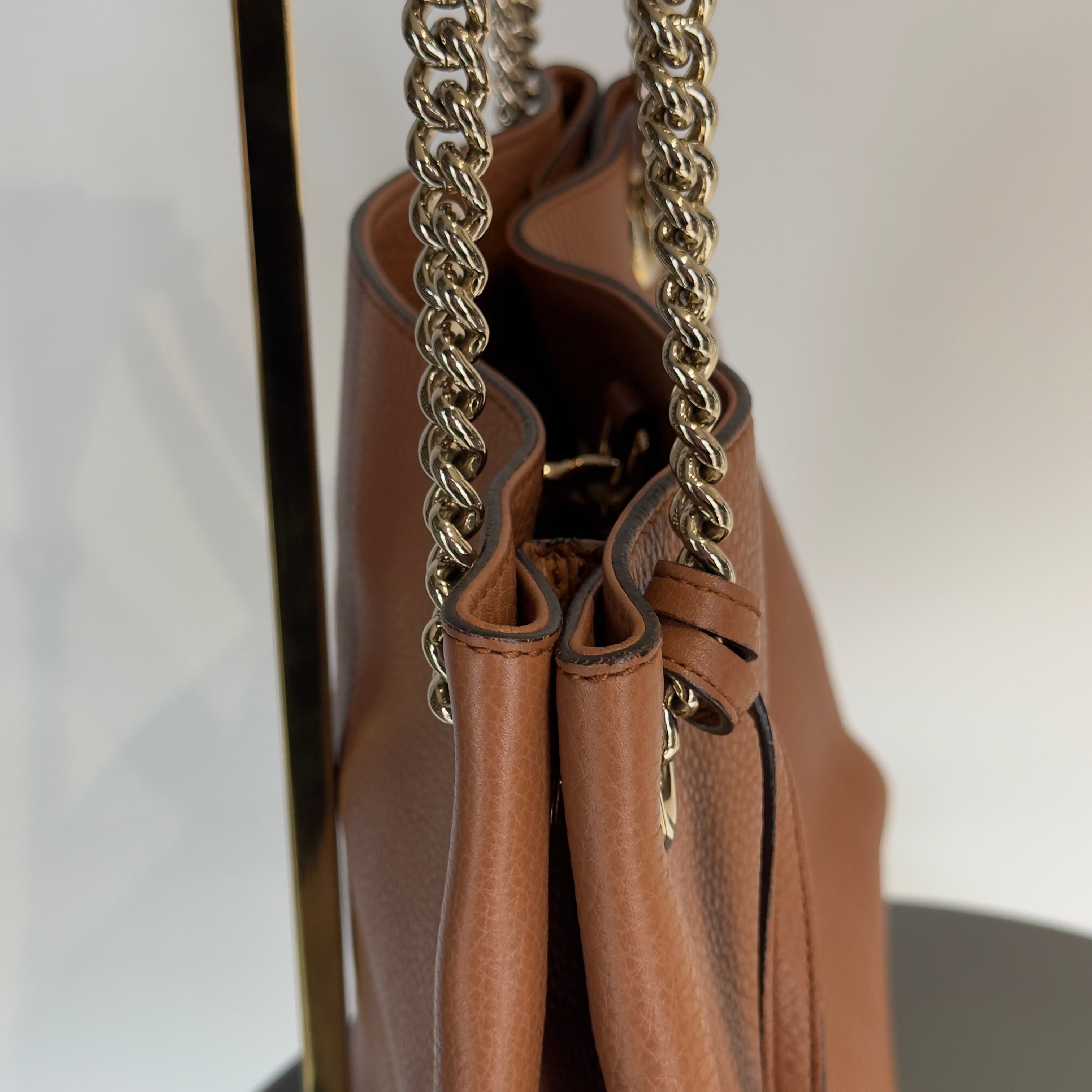 Gucci Brown Interlocking GG Soho Medium Bag - Queen May