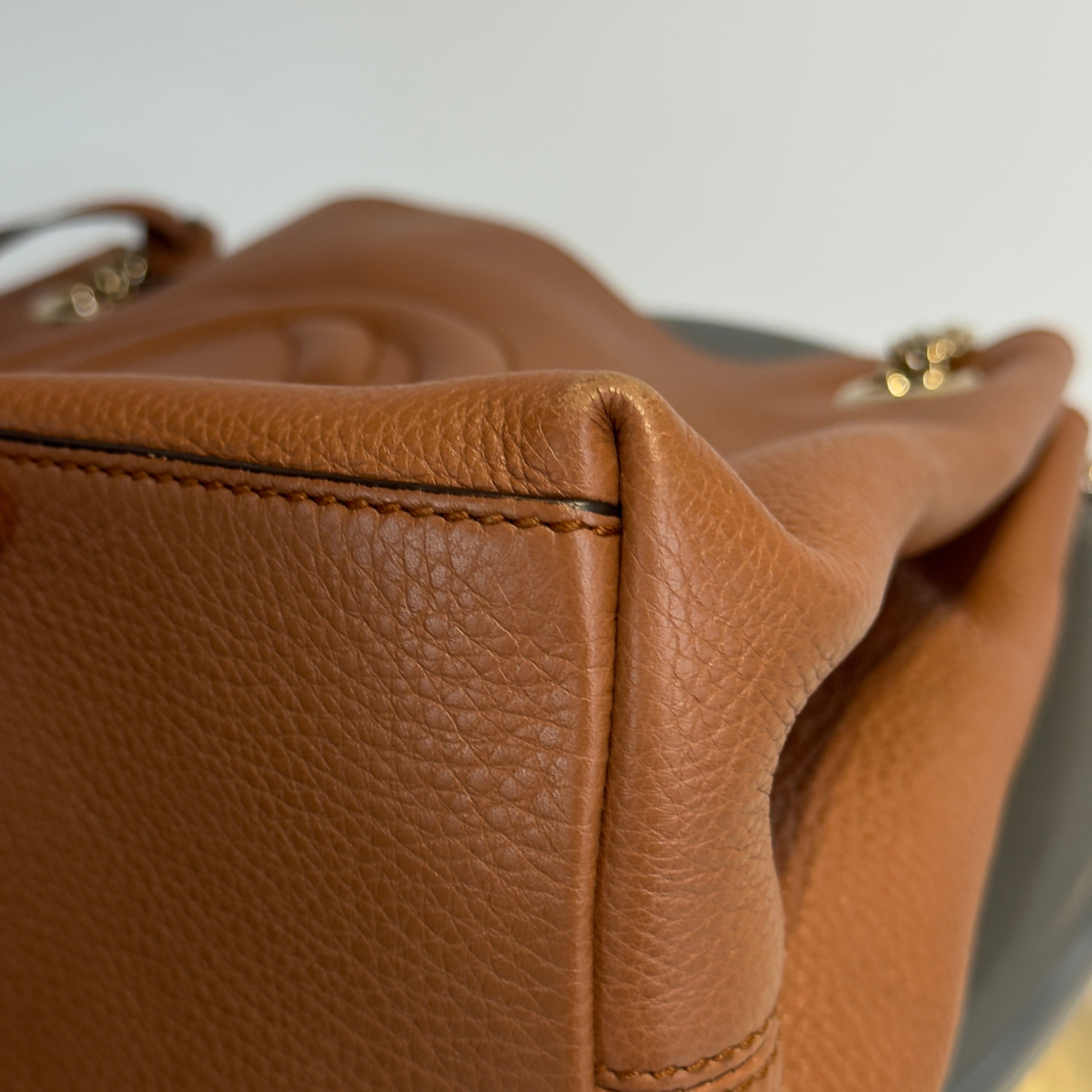 Gucci Brown Interlocking GG Soho Medium Bag - Queen May