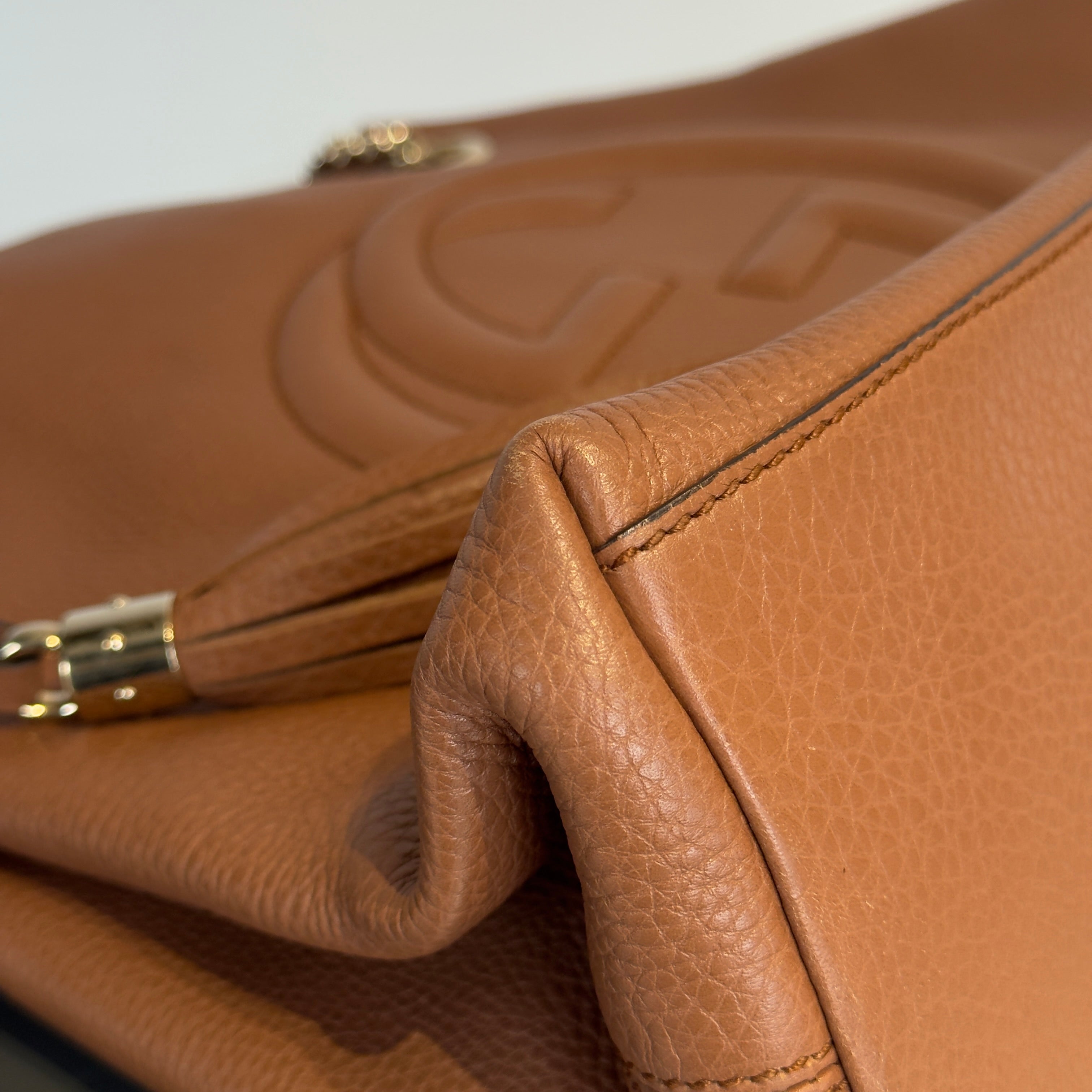 Gucci Brown Interlocking GG Soho Medium Bag - Queen May